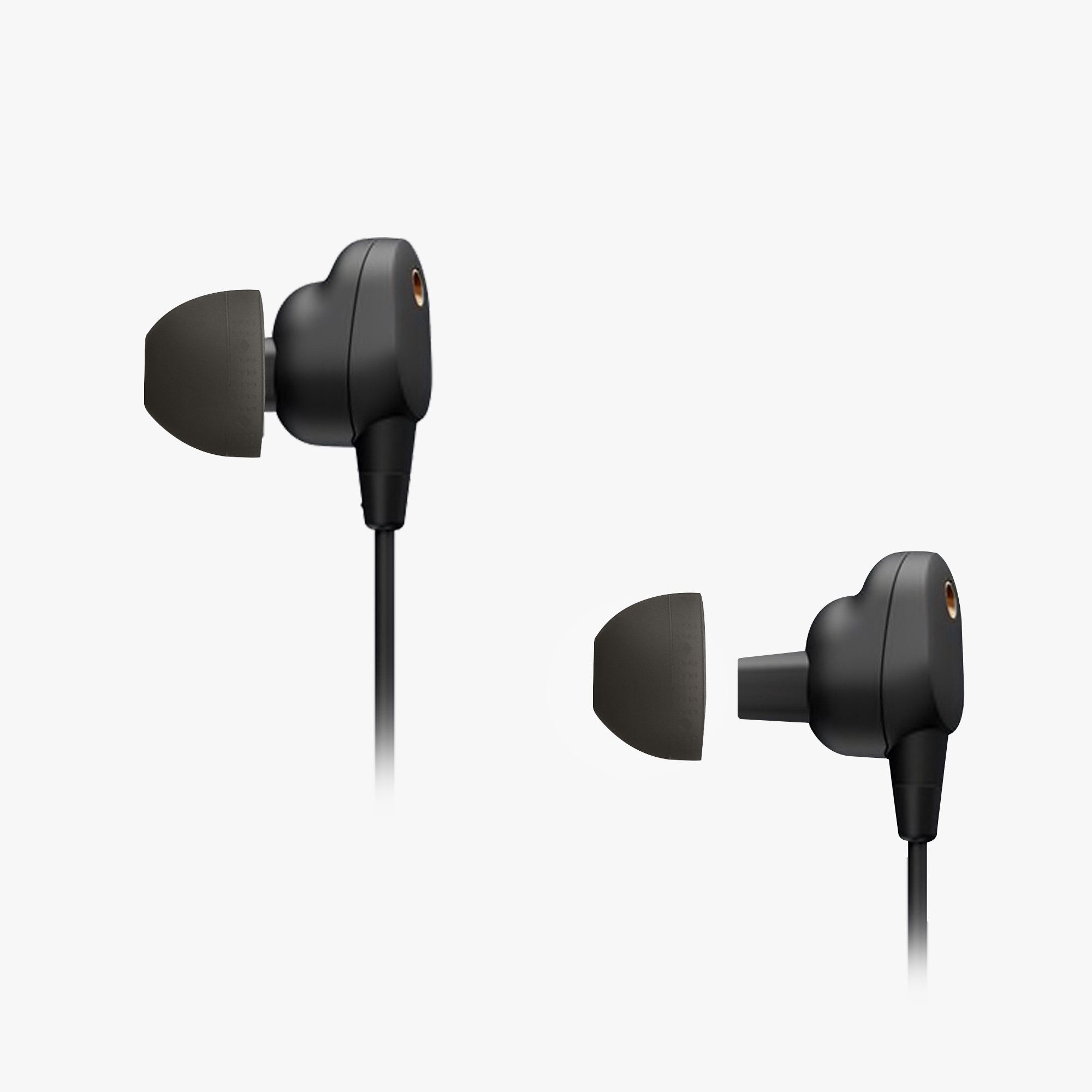 6x Silikon WI-1000XM2 kwmobile Ohrpolster Ohrstöpsel Grau Größen Kopfhörer) - In-Ear Polster Sony für (3