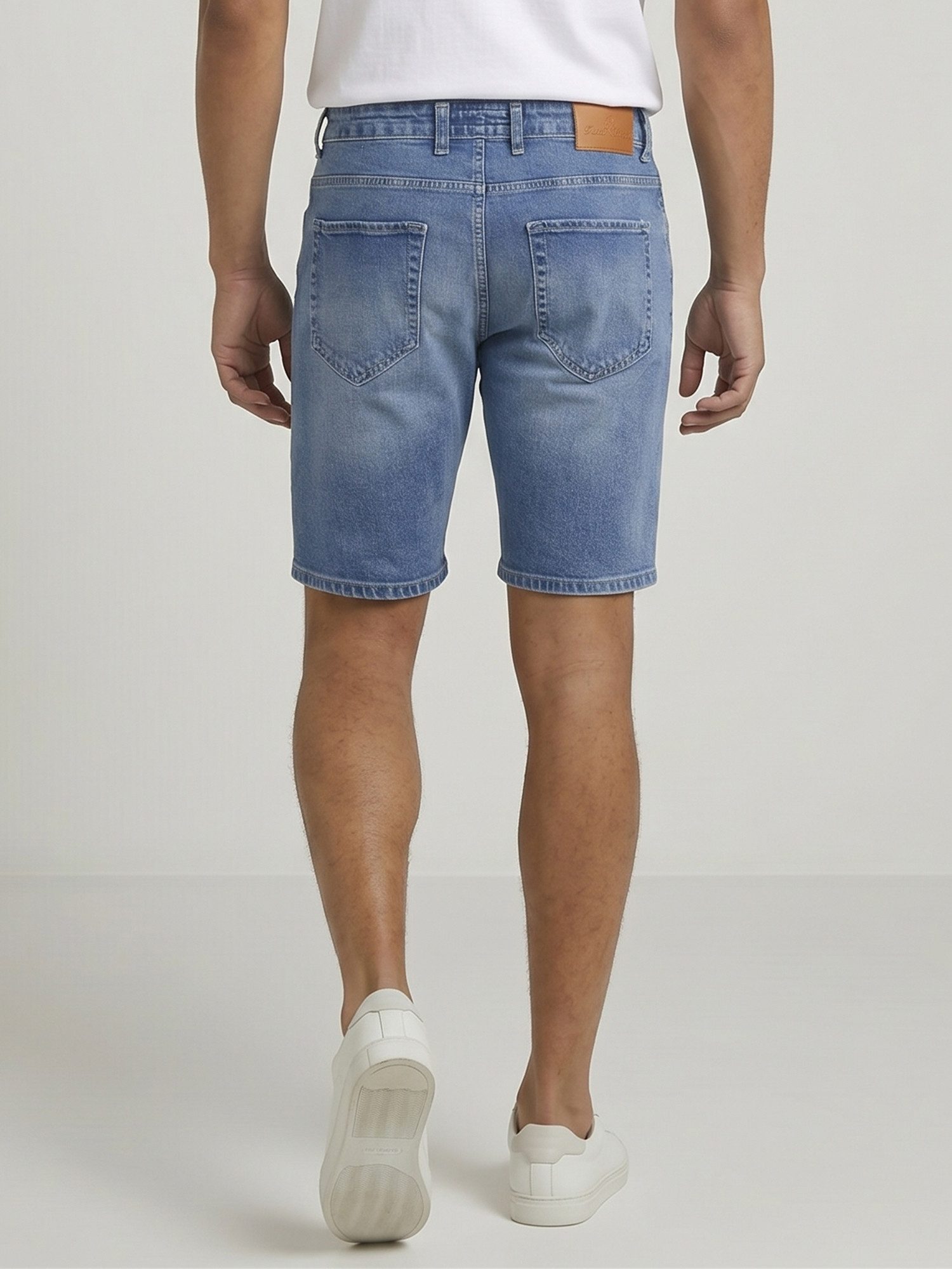 Rock Creek Jeansshorts Herren Regular Fit Stretch Blau RC-2450 5-Pocket-Style – Bild 3 von 5