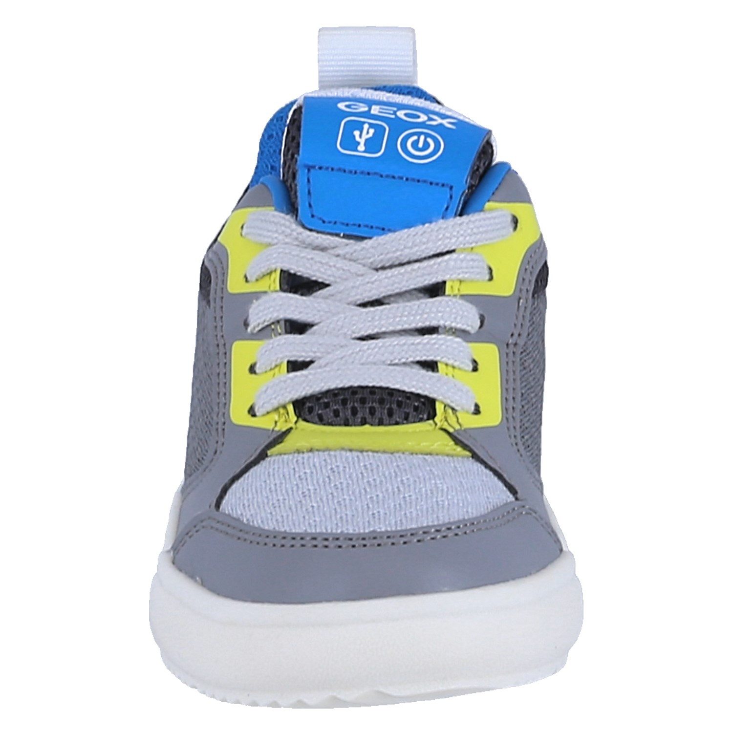 Geox Grayjay grau/lime/weiss Kinder Sneaker