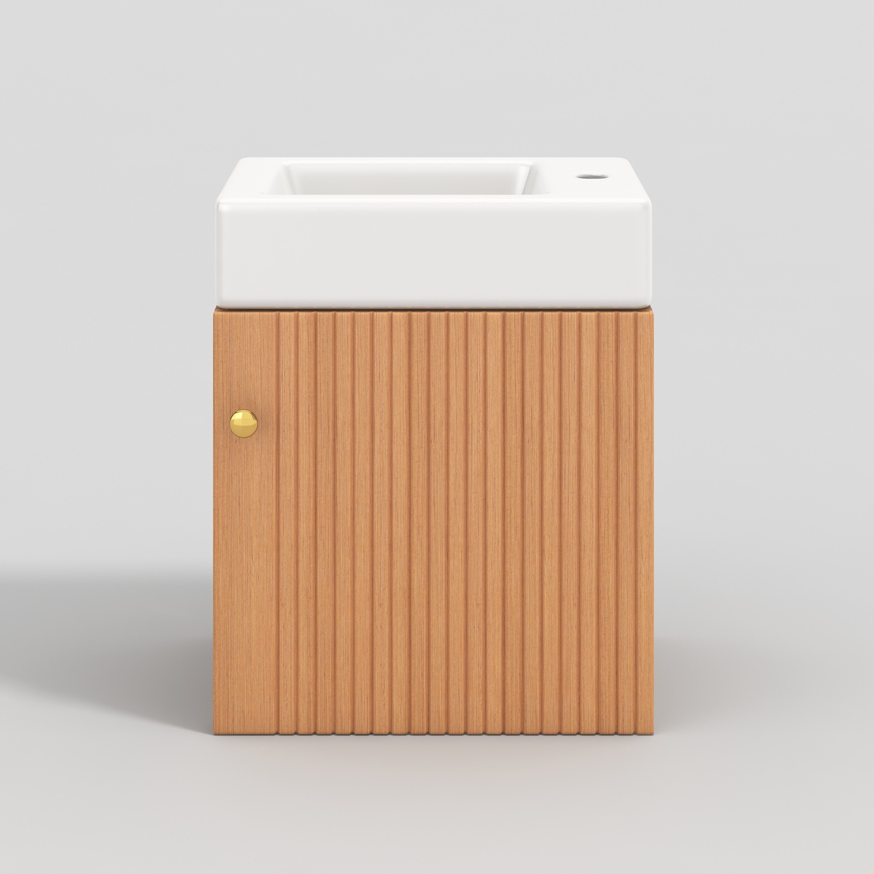 STILVORA Waschtisch mit Waschbecken,Badezimmerschrank Waschtischunterschrank mit Stauraum (Kleiner Waschtischunterschrank mit Waschbecken 46 cm – Modernes Design mit Soft-Closing-Technologie, Große Stauraumkapazität, Ideal für kleine Bäder, Gäste-WC, Minimalistischer Stil)