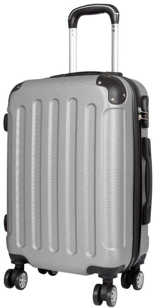 Warenhandel König Hartschalen-Trolley Gronau, 4 Rollen, aufrecht rollbar, beidseitig packbar, robust, leicht