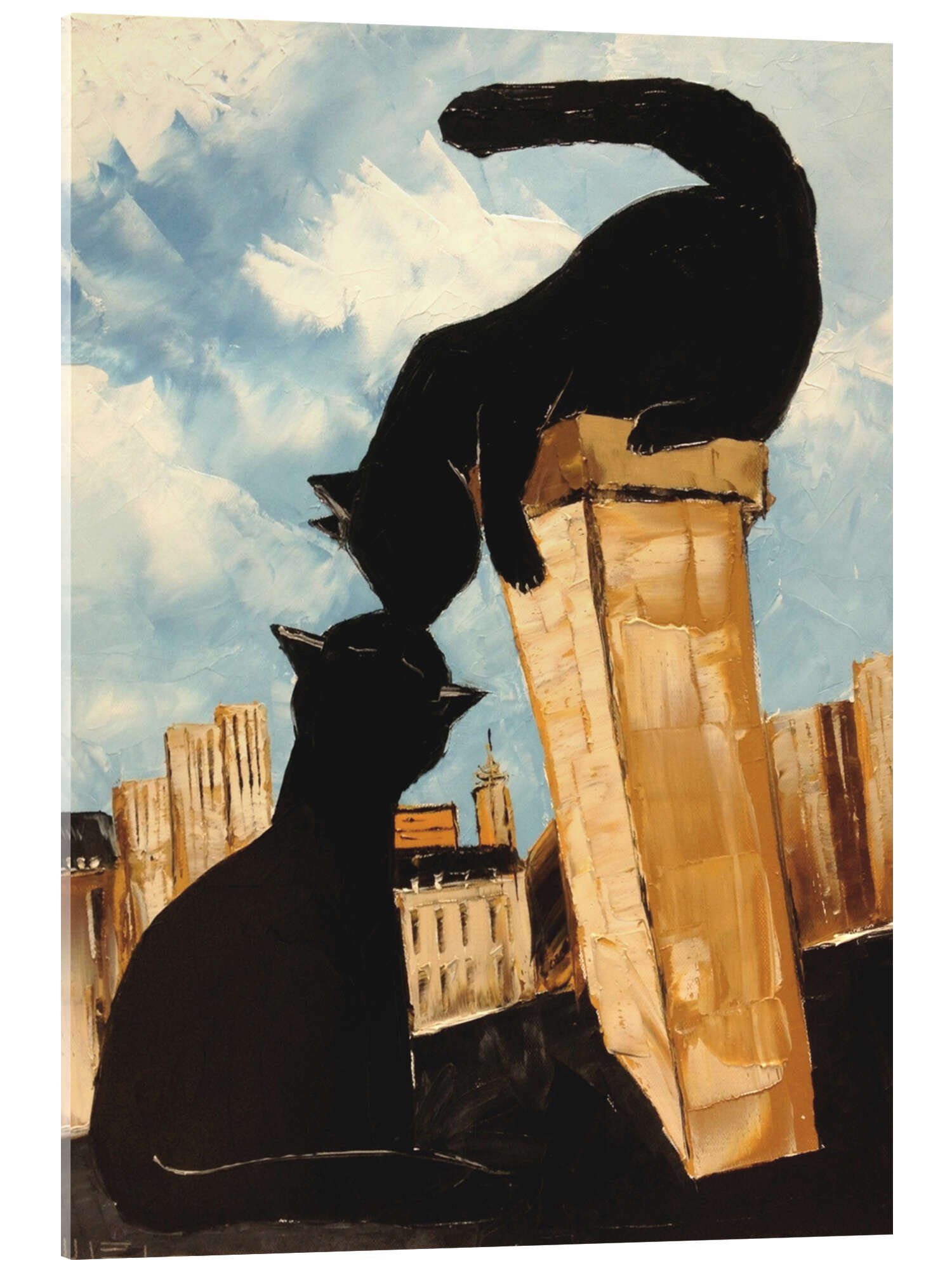 Posterlounge Wandbild Katzen in Paris, JIEL, erhältlich als Poster, Leinwandbild, Wandsticker oder Acrylglasbild