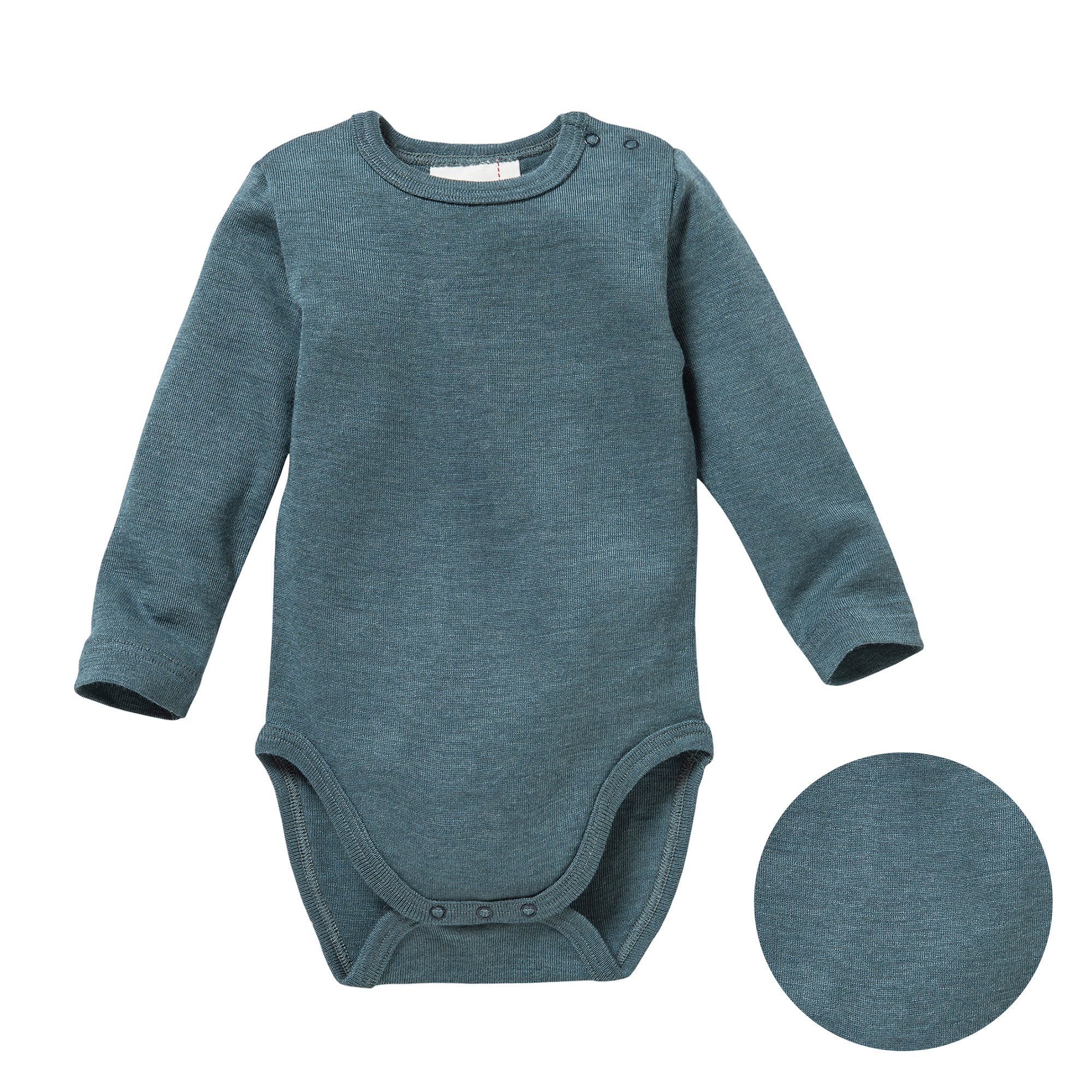 People Wear Organic Langarmbody aus Wolle und Seide