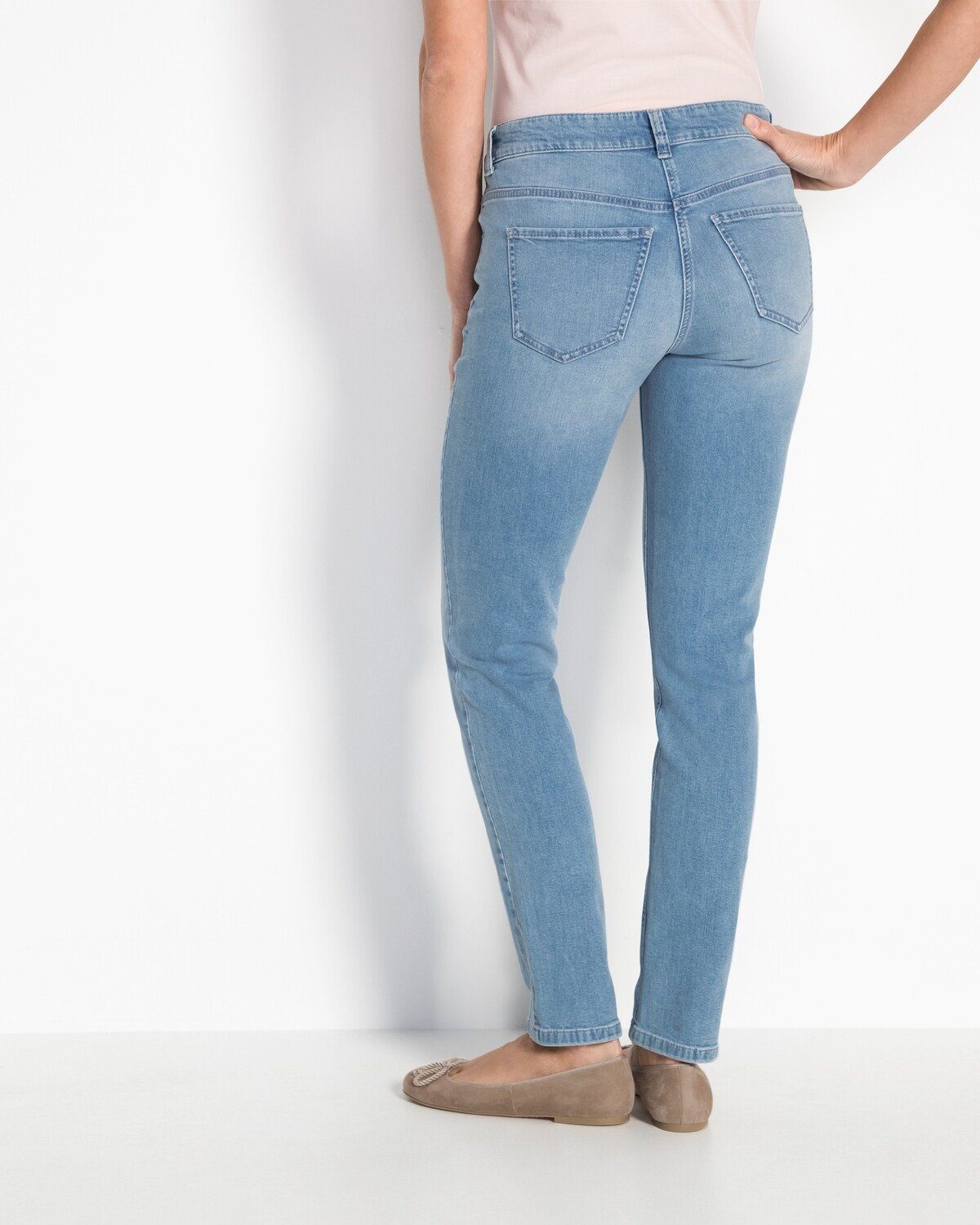 MAC 5-Pocket-Jeans Jeans Angela Denim/L30 Light Pipe