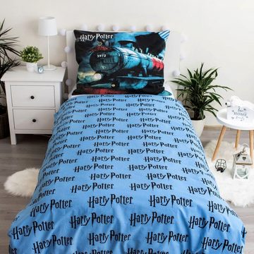 Kinderbettwäsche Harry Potter Hedwig Baumwollbettwäsche, marineblau, 140x200cm, Sarcia.eu
