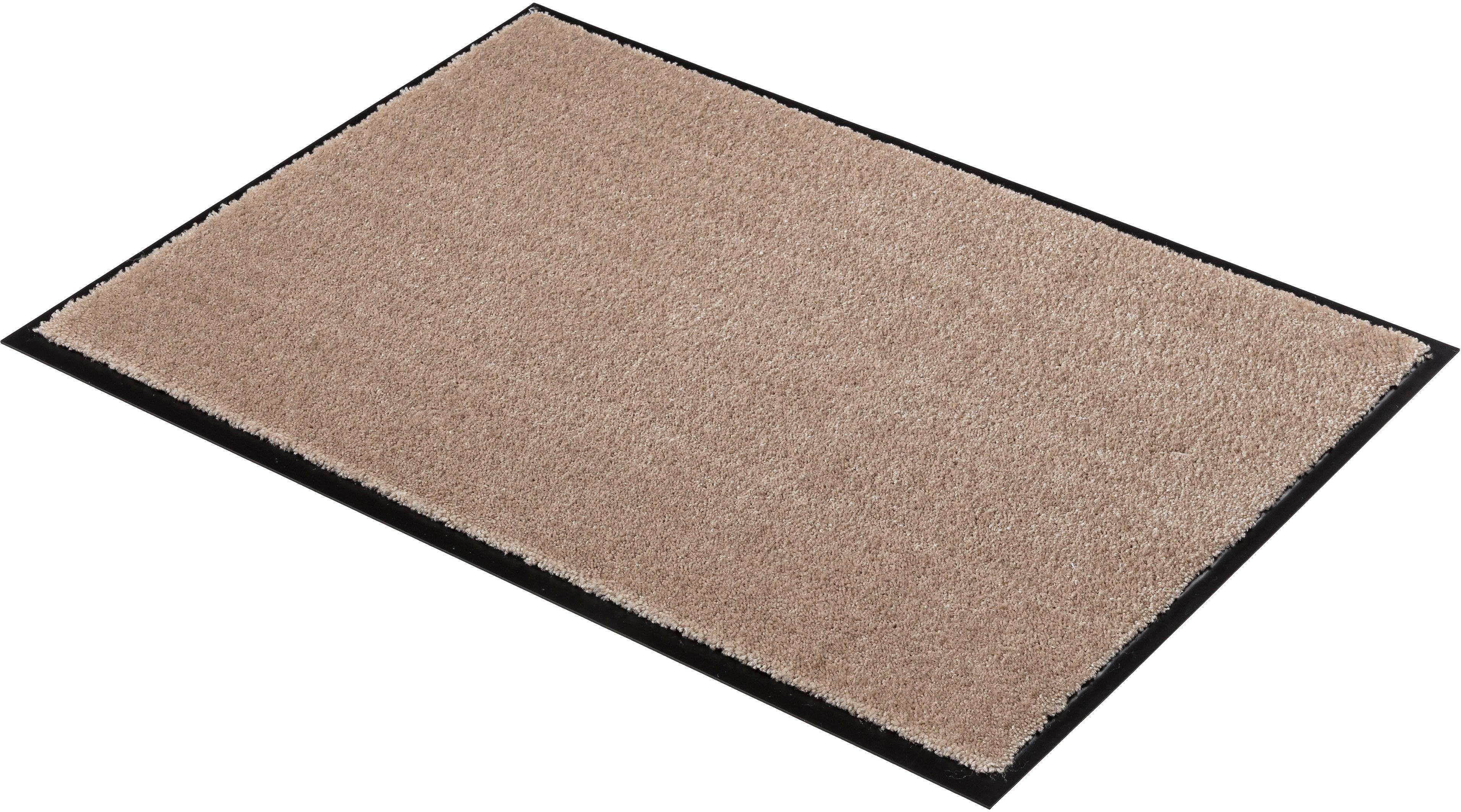 SCHÖNER WOHNEN-Kollektion Fußmatte Miami Uni, rechteckig, Höhe: 7 mm, Schmutzfangmatte, waschbar