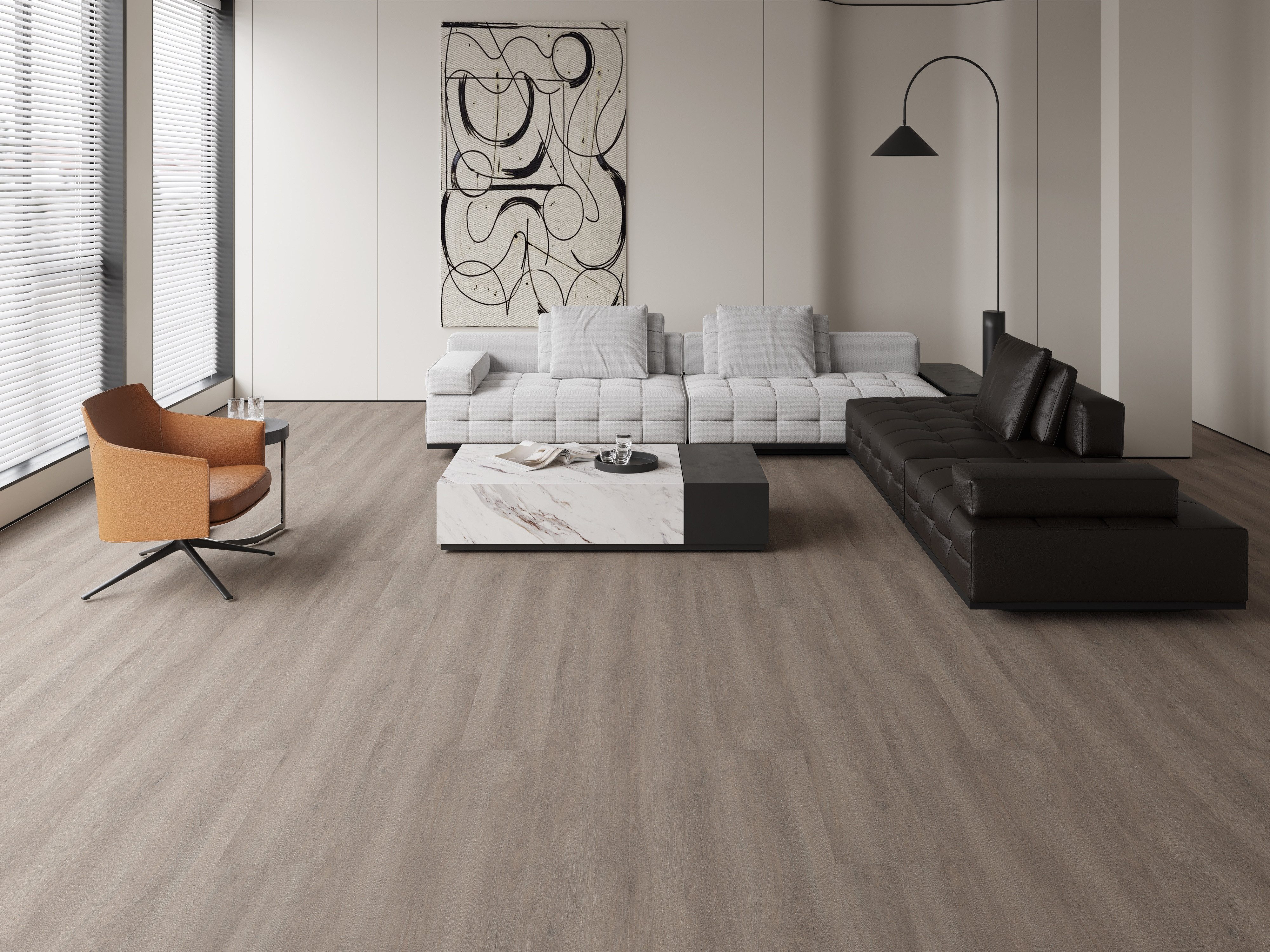 BASICfloor Vinylboden Vinylboden Eiche rustikal Sand Landhausdiele
