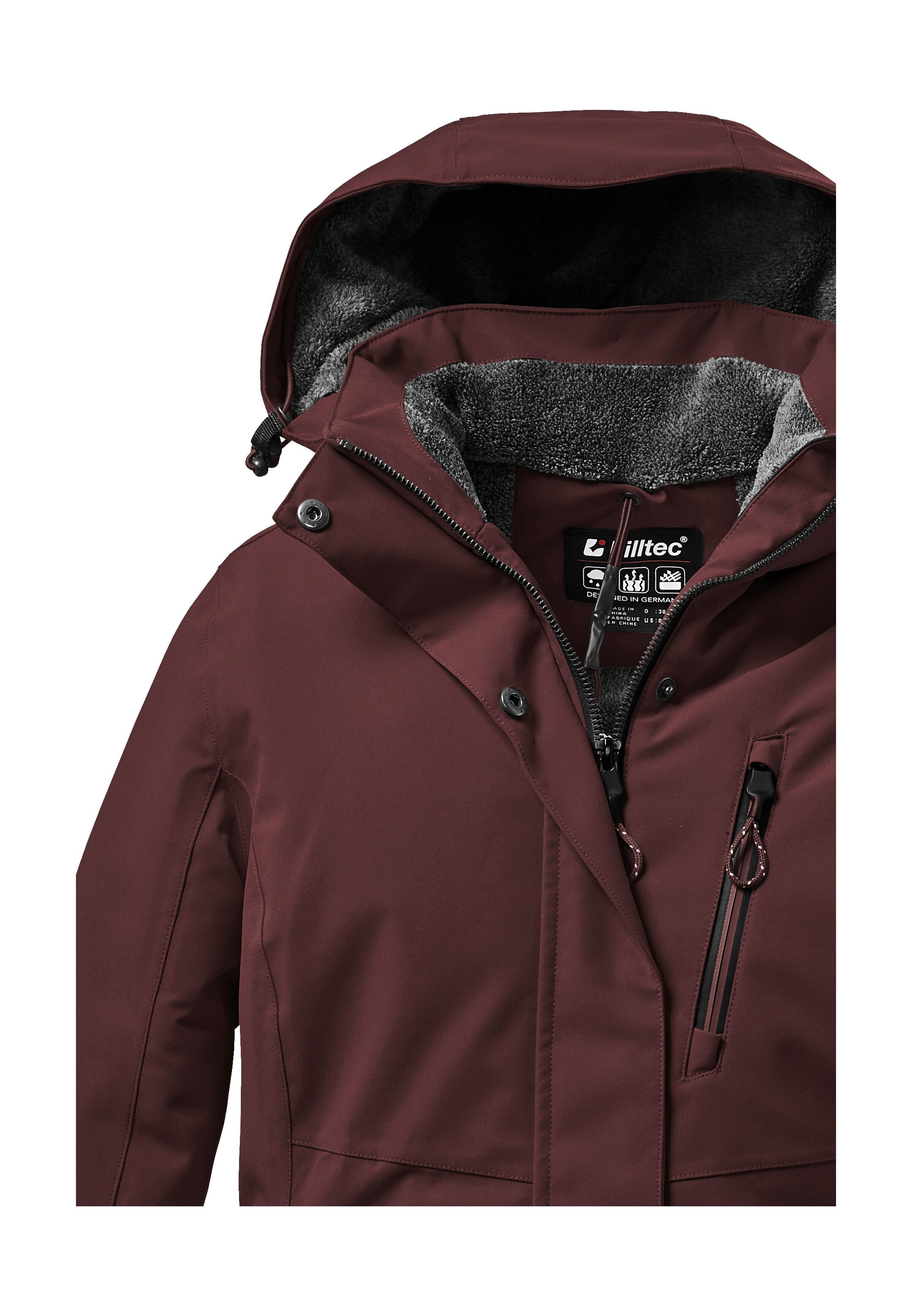Killtec Outdoorjacke KOW 140 WMN JCKT Wasserdichte Damenjacke, atmungsaktiv, abnehmbare Kapuze