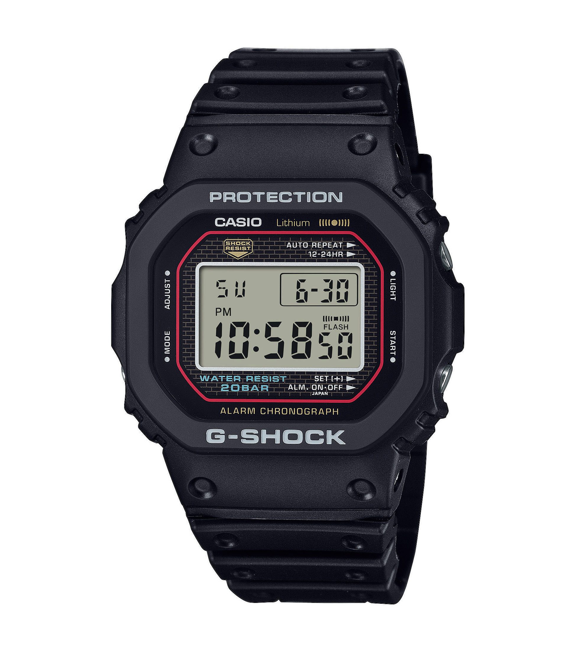 CASIO G-SHOCK Chronograph DW-5000R-1AER, Quarzuhr, Armbanduhr, Herrenuhr, digital, automatischer Kalender