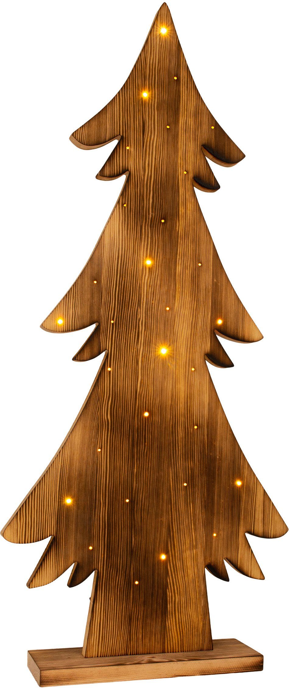 Weihnachtsdeko H: LED fest Weihnachtsbaum, aussen näve LED Warmweiß, 90cm,Aussenbereich LED geeignet,Timerfunktion, integriert, Außen-Stehlampe