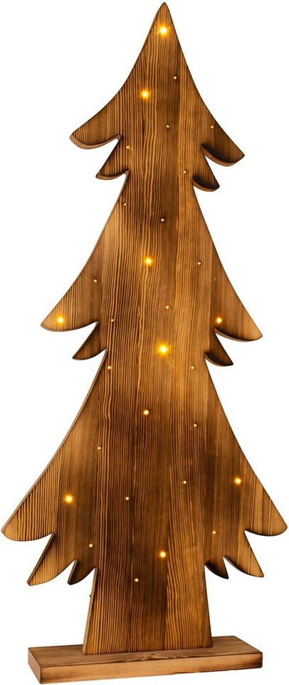 näve LED Außen-Stehlampe LED Weihnachtsbaum, LED fest integriert, Warmweiß,  H: 90cm,Aussenbereich geeignet,Timerfunktion, Weihnachtsdeko aussen