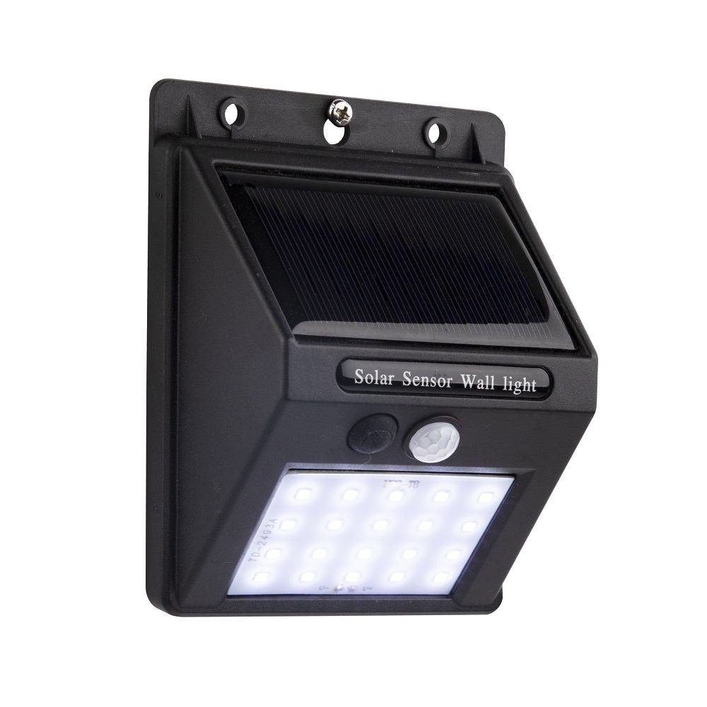 FHS LED Außen-Wandleuchte 35300 Kunststoff Solar Wandleuchte PIR Sensor