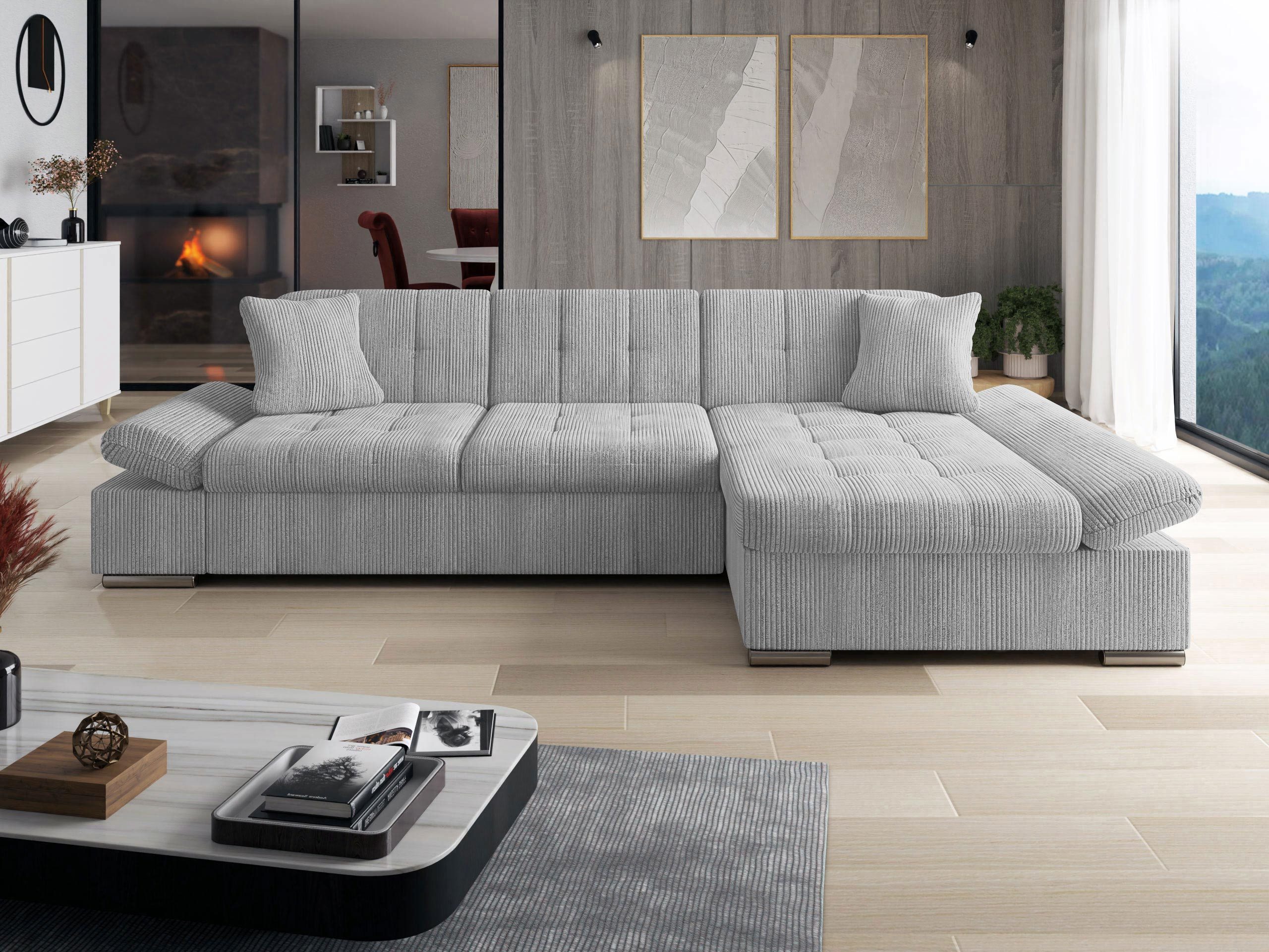MIRJAN24 Ecksofa Malwi Cord, mit Schlaffunktion günstig online kaufen