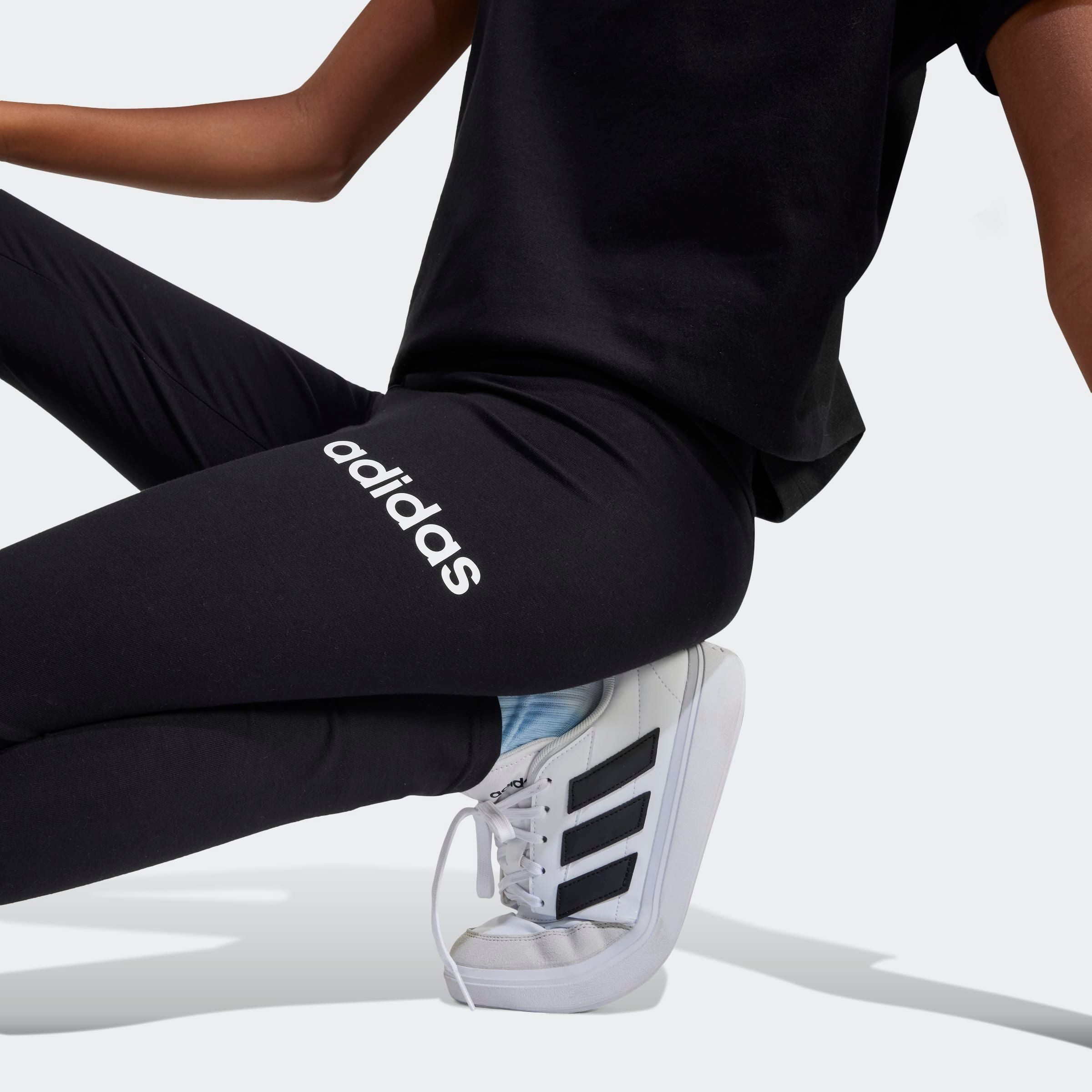 adidas Sportswear Leggings JG LIN LEG 230 sportlicher Stil, für Kinder, aus Baumwolle mit Elasthan