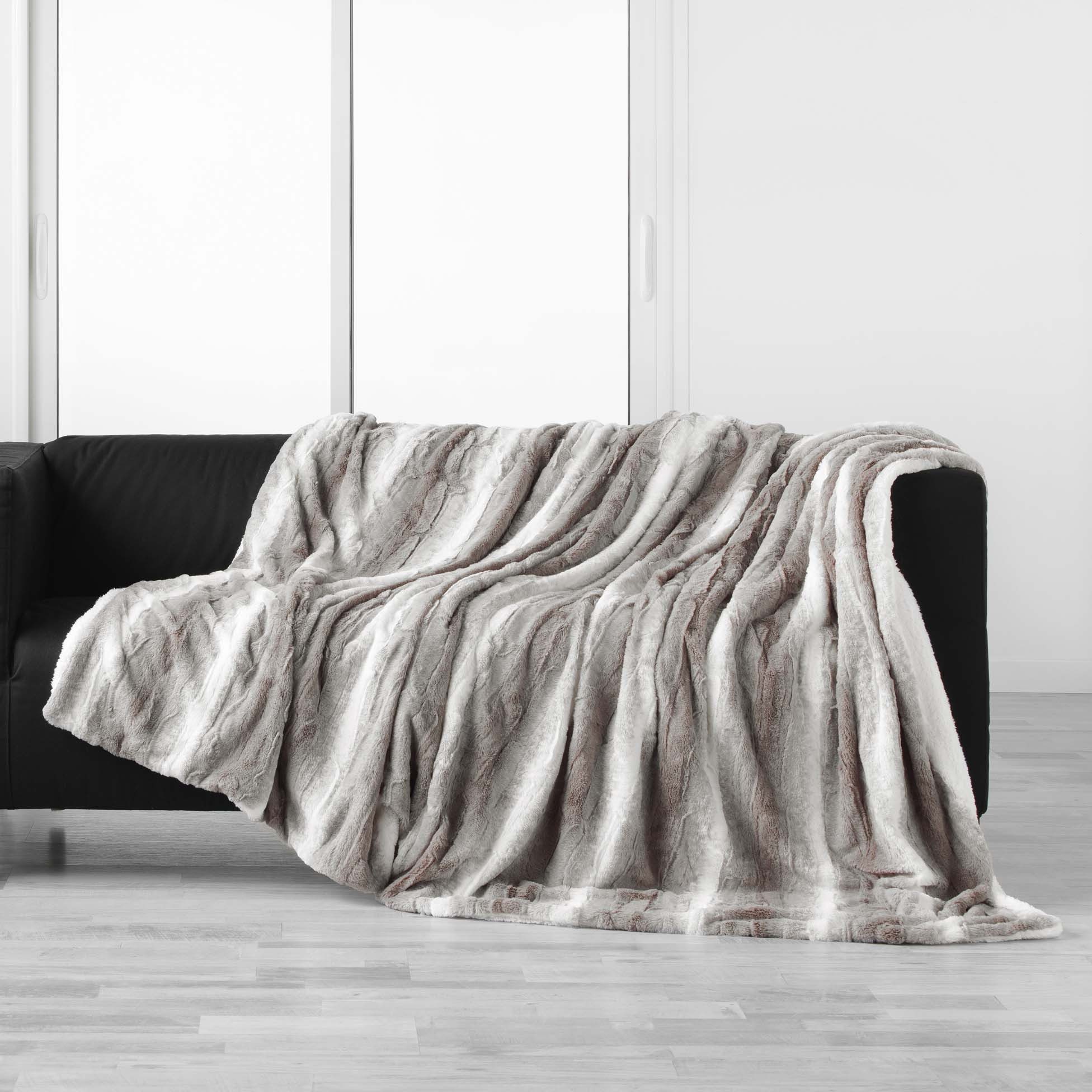 Wohndecke Weiche Decke aus Kunstfell, SVEN, 180 x 220 cm