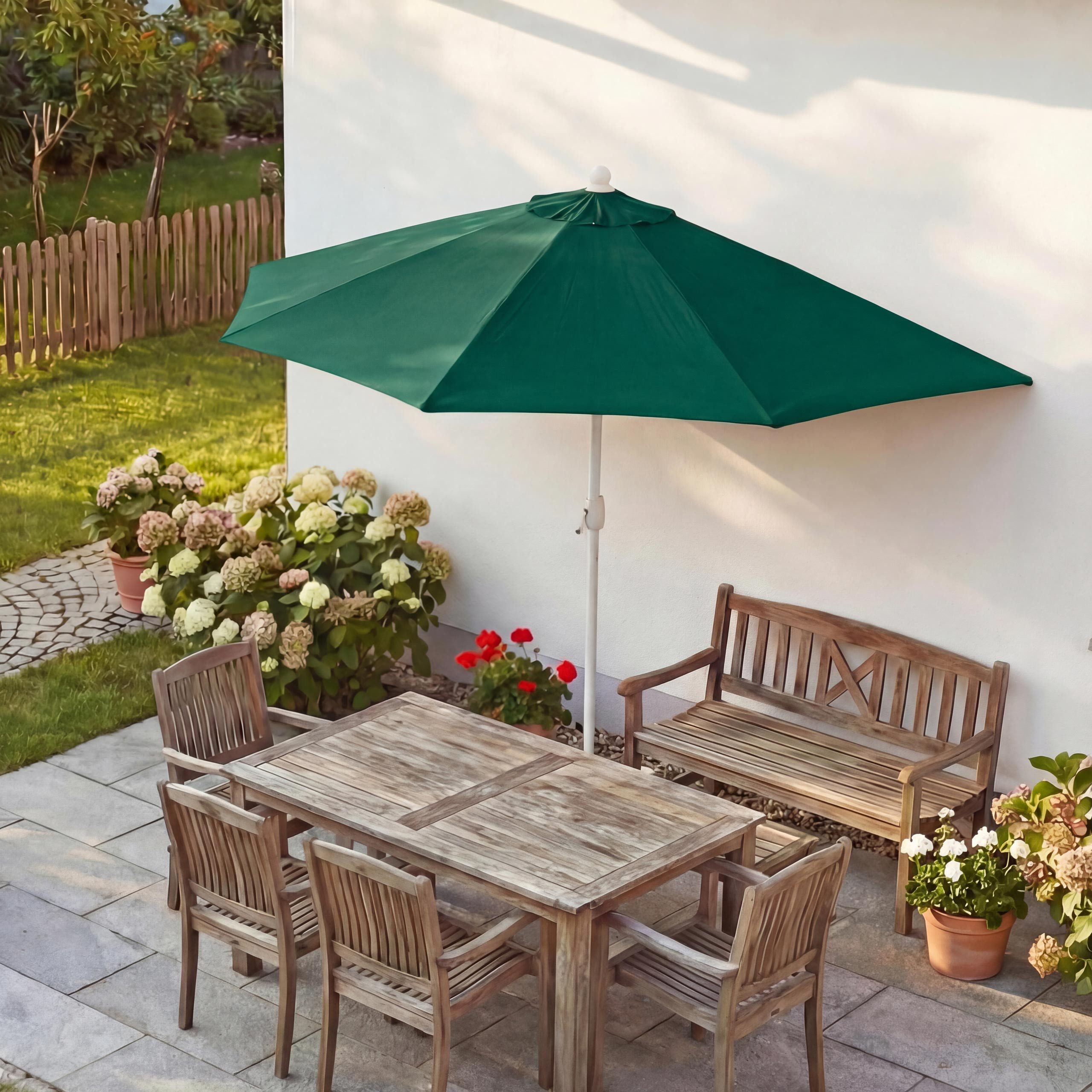 MCW Balkonschirm Lorca-300, LxB: 285x135 cm, Optional mit Schirmständer, witterungsfest Platzsparend faltbar