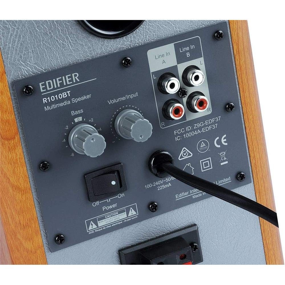 Edifier® R1010BT Kompakte Bluetooth-Regallautsprecher Regal-Lautsprecher (Bluetooth, Schwarz) Stereo