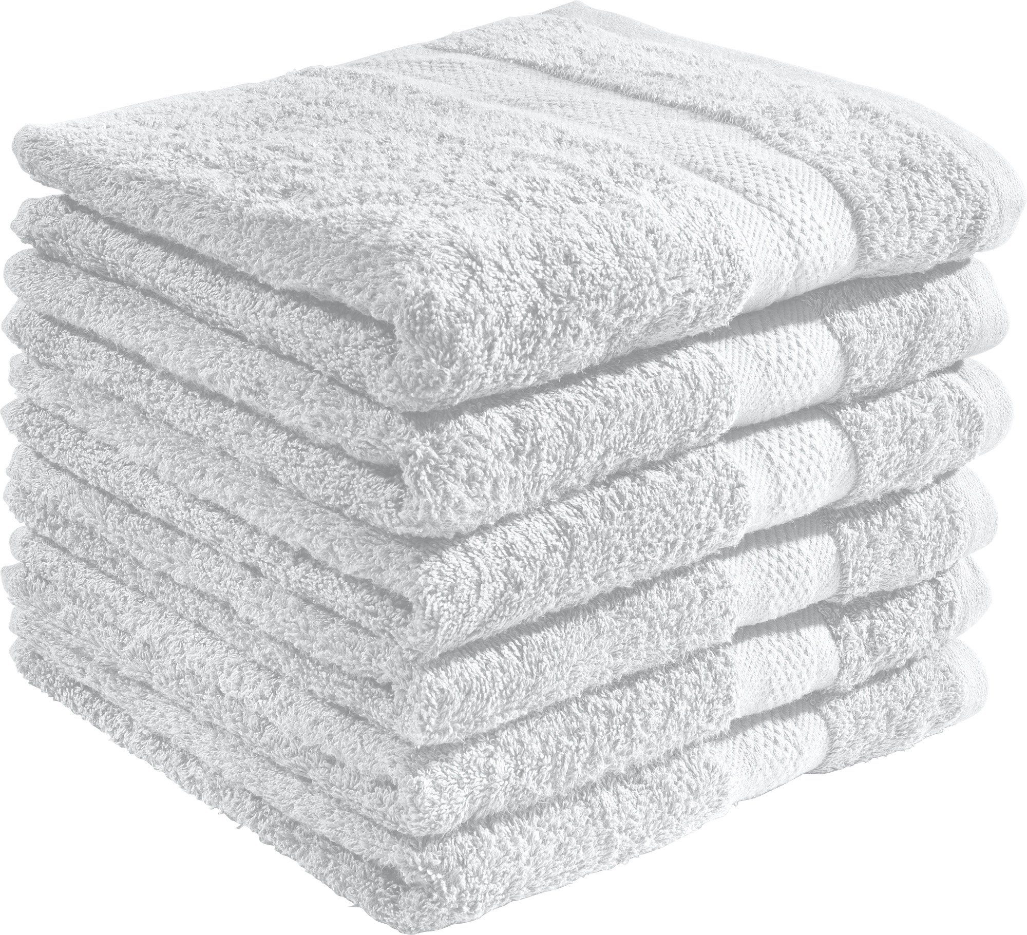 REDBEST Handtuch Handtuch "Chicago" 6er-Pack, Frottier, Walk-Frottier Uni