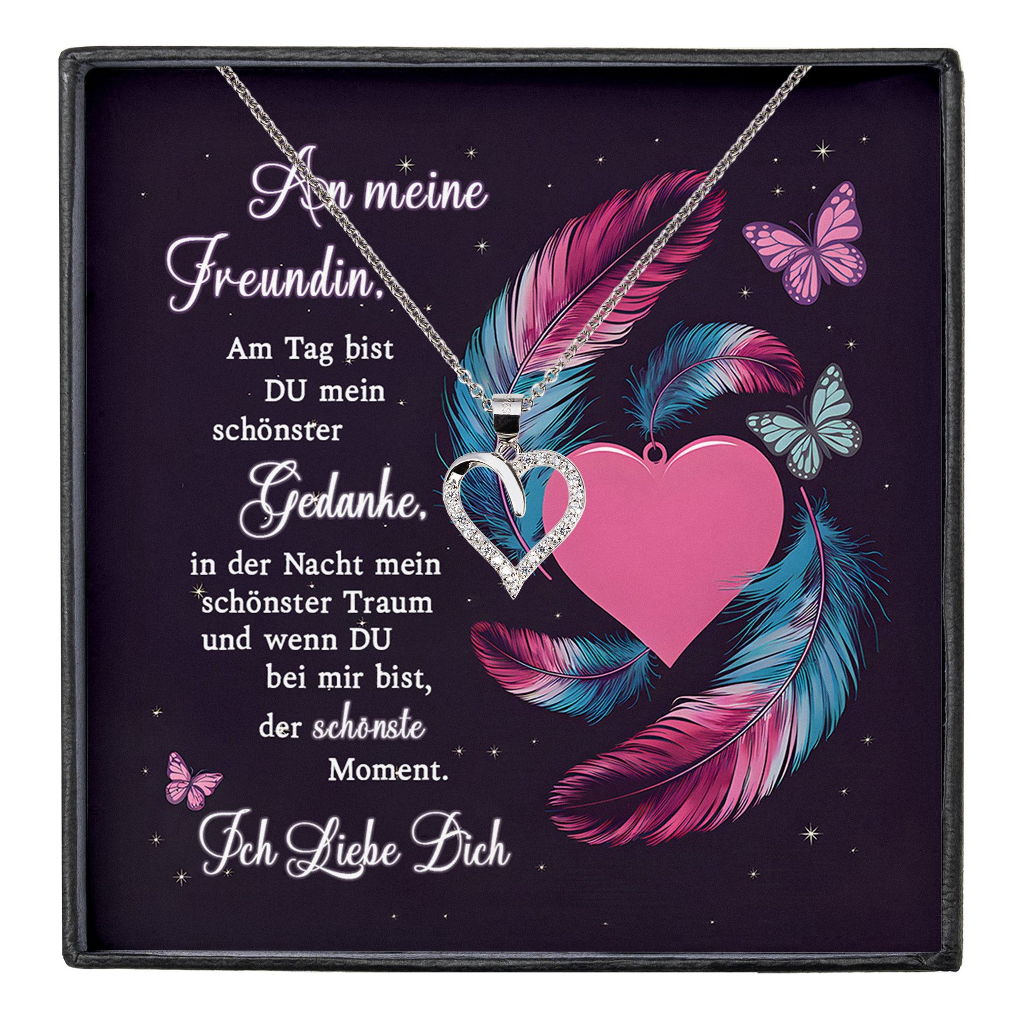 22Feels Schmuckset Freundin Ich Liebe Dich Geschenk Frauen Jahrestag Schmuc günstig online kaufen