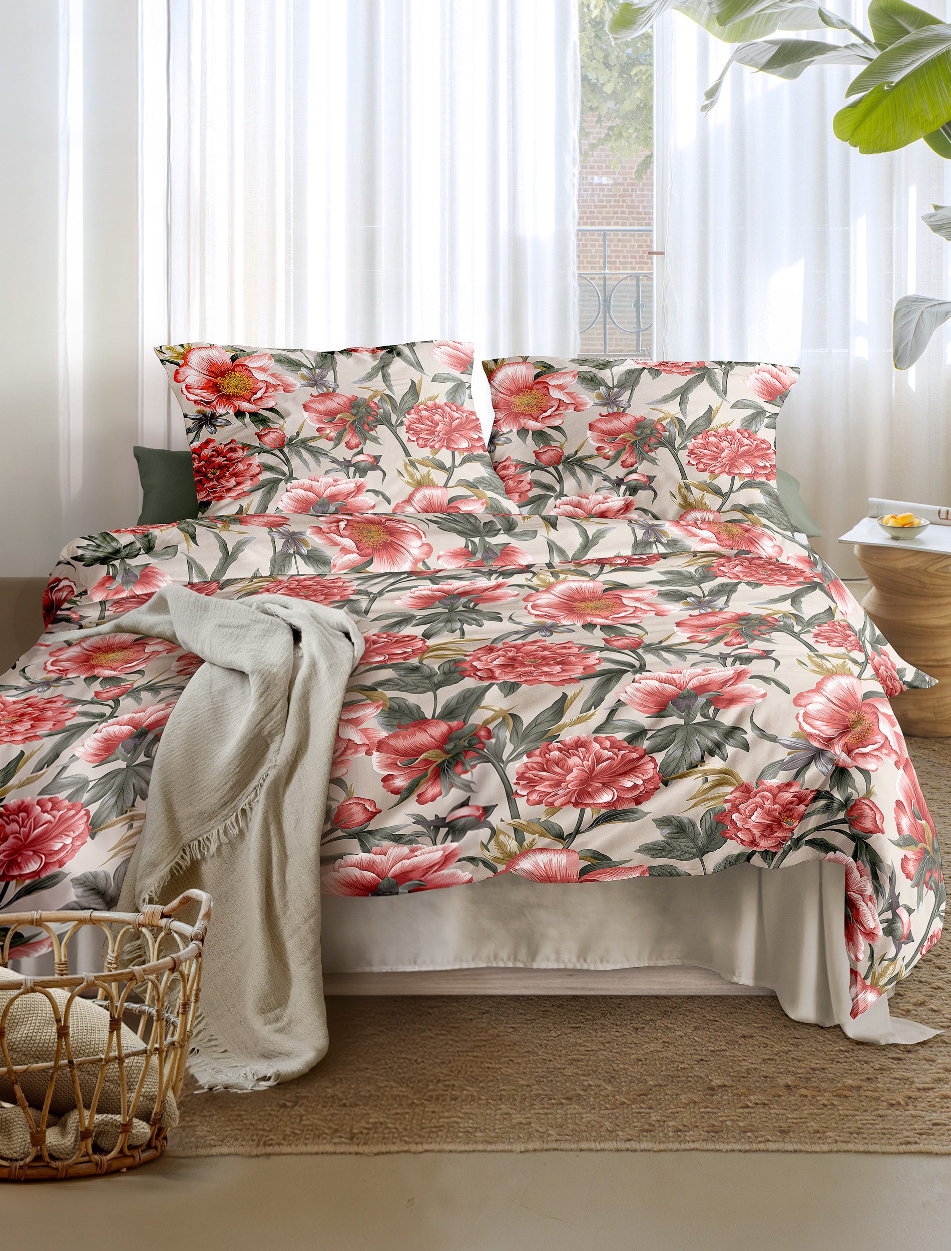 Irisette Bettwäsche Wave 8777, Mako-Satin, 2 teilig, Mako-Satin, anschmiegsam und atmungsaktiv, Ganzjahresqualität