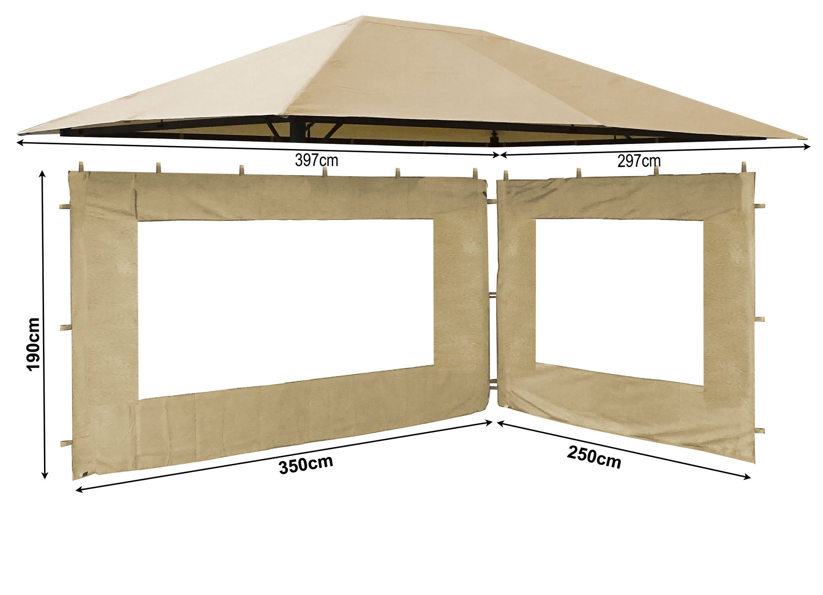 Quick Star Pavillon-Ersatzdach Ersatzdach und 2 günstig online kaufen