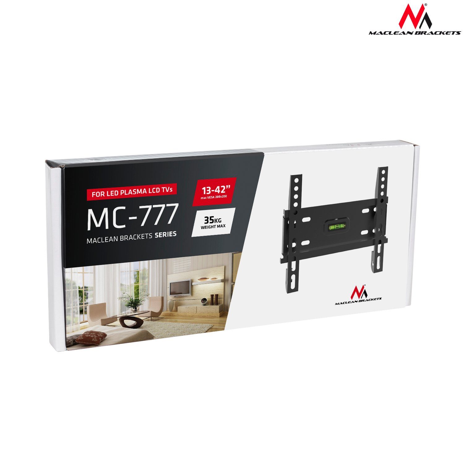 42" (Max. Maclean TV-Wandhalterung, kg, bis 13" 35 Zoll) MC-777