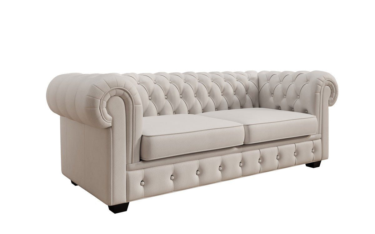 Luxusbetten24 Sofa Chesterfield 3 Sitzer Sofa Royal, in Echtleder