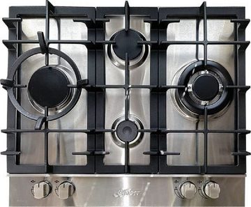 Kaiser Küchengeräte Backofen-Set Eh 6323+KG 6364..., mit 1-fach-Teleskopauszug, GRAND CHEF Elektro Backofen Autark, Edelstahl+Einbau Gasherd, 60cm