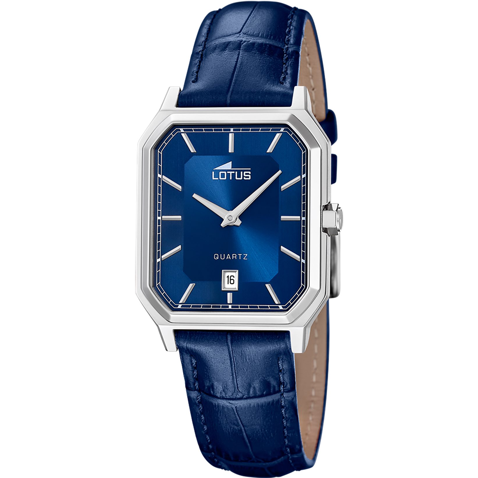 Lotus Quarzuhr Square Series 19080_2, Armbanduhr, Herrenuhr, Lederarmband, analog, Tag