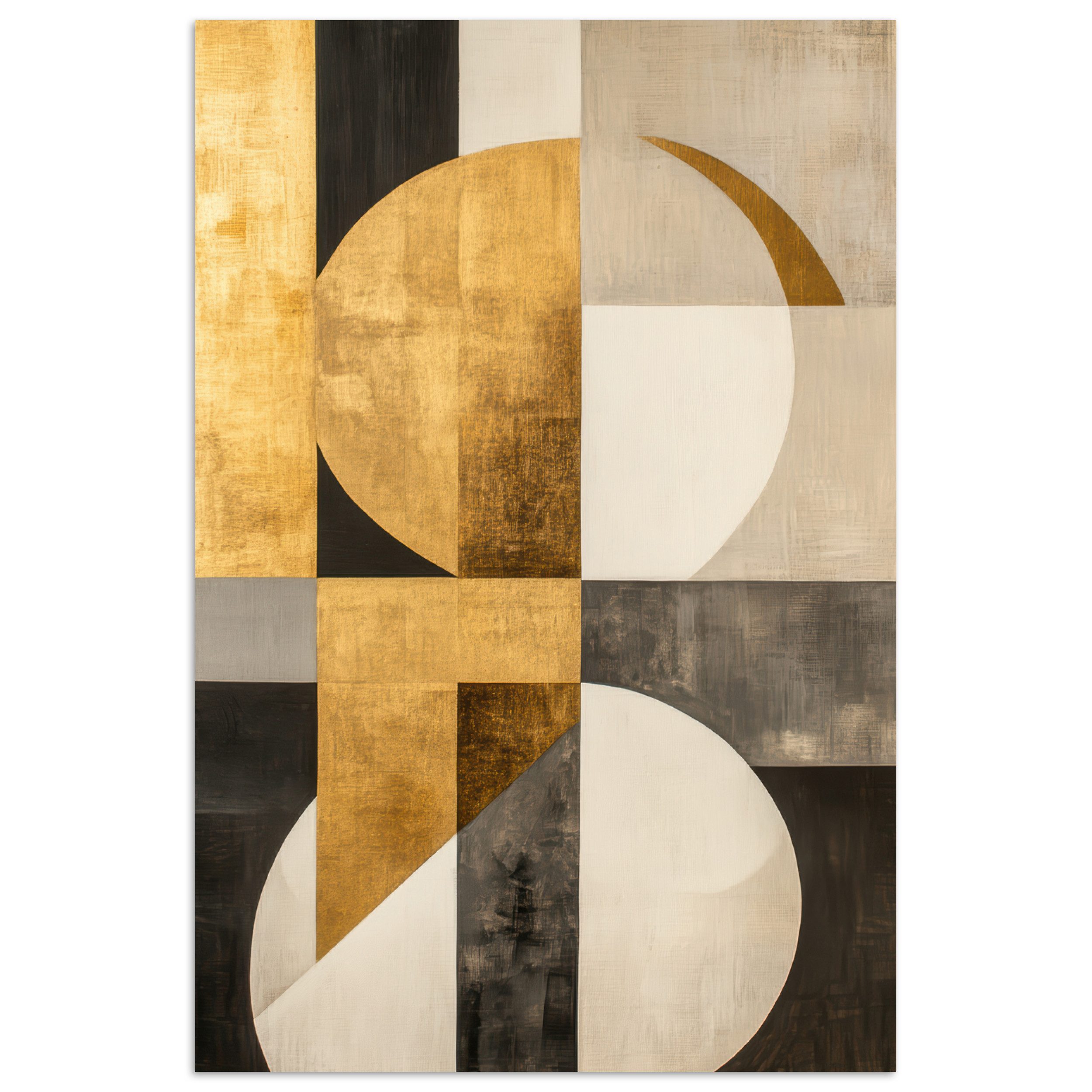 MuchoWow Poster Abstrakt - Gold - günstig online kaufen