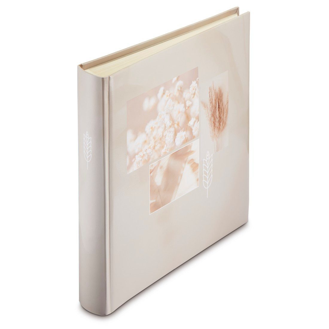 Hama Fotoalbum Fotoalbum Jumbo Bildformat 30x30 cm, 100 weiße Seiten, Cotton, Zum Selber Einkleben, Selbstgestalten, elegantes Design