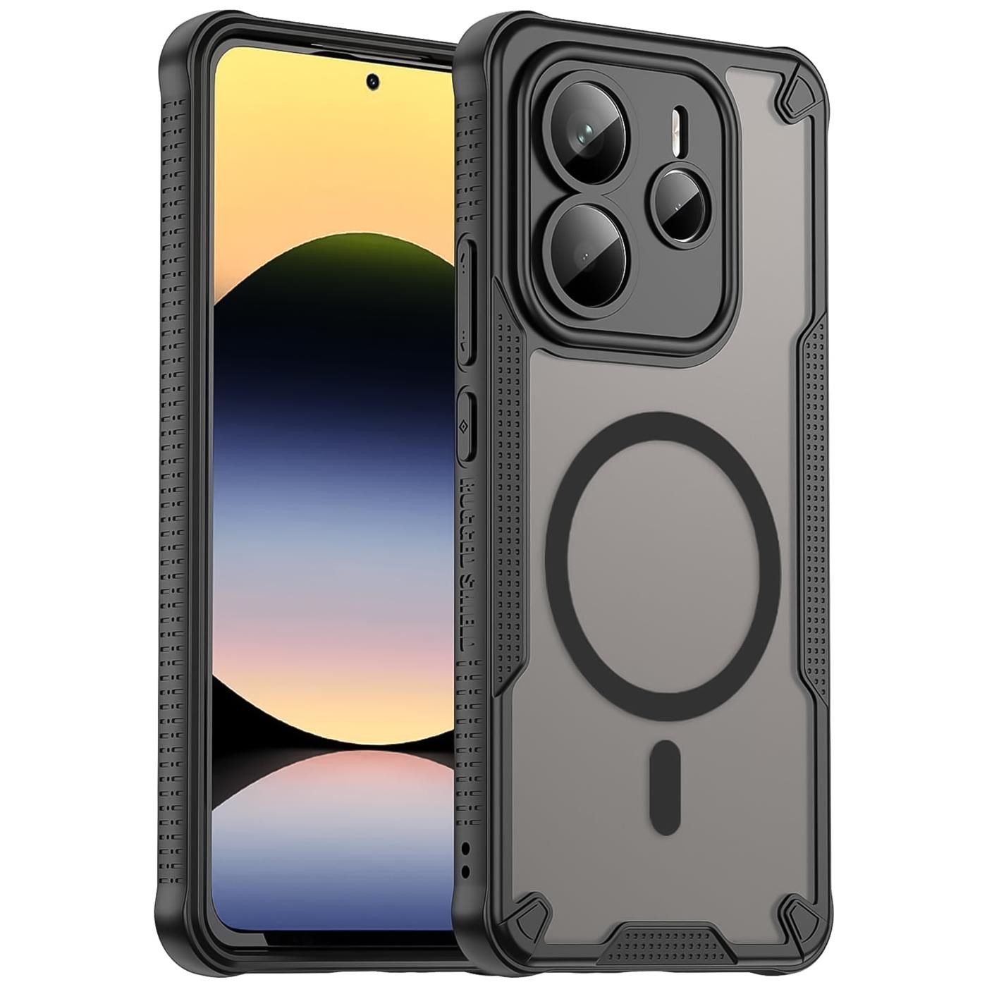 CoolGadget Handyhülle Defender Series Handy Hülle für Xiaomi Redmi Note 14 5G 6,67 Zoll, Magsafe TPU Schlicht Robust Schutzhülle für Redmi Note 14 5G Hülle