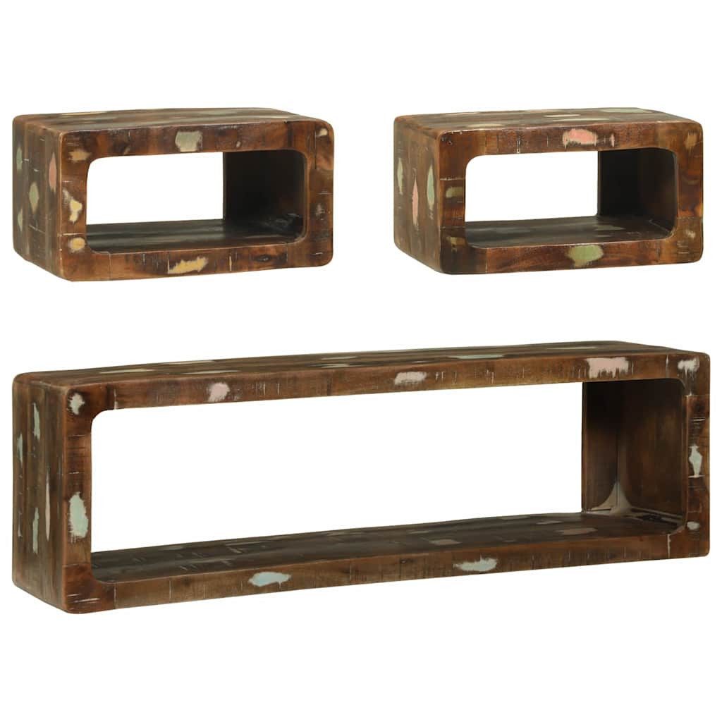 vidaXL TV-Schrank TV-Schrankset 3 stk. Mehrfarbig 100 x 30 x 32 cm (3-St)