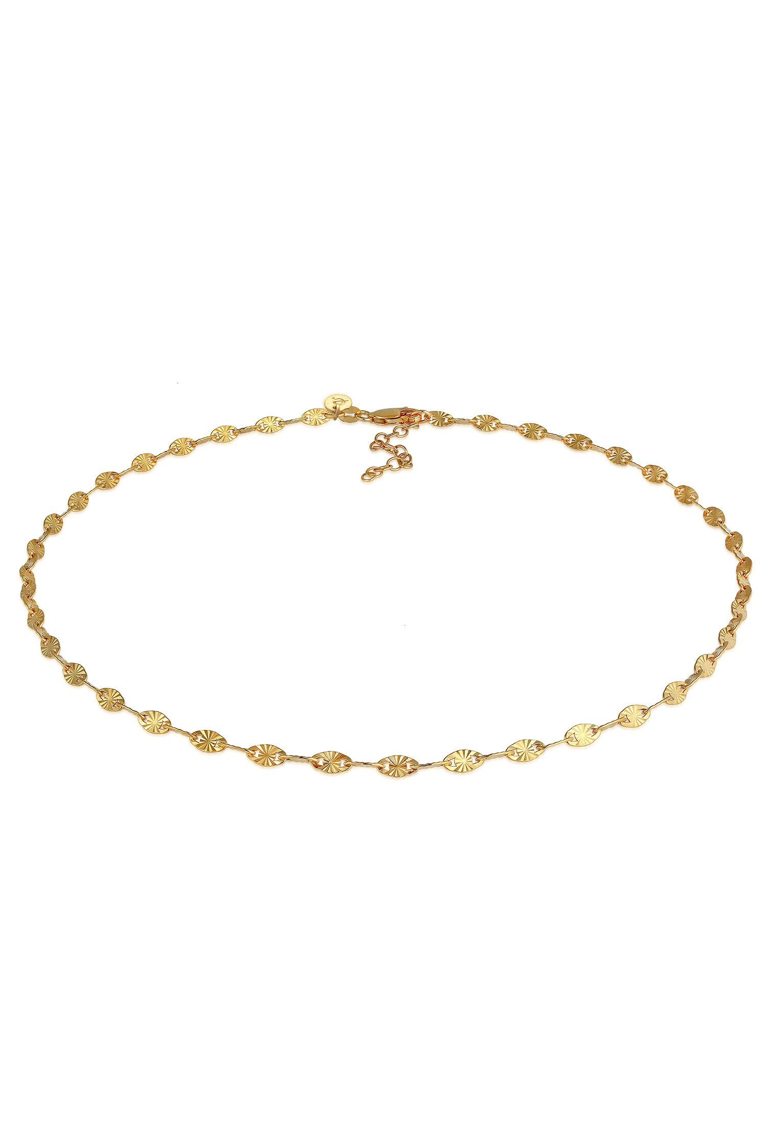 Elli Premium Choker Choker Plättchen Design Stern Look 925 Silber