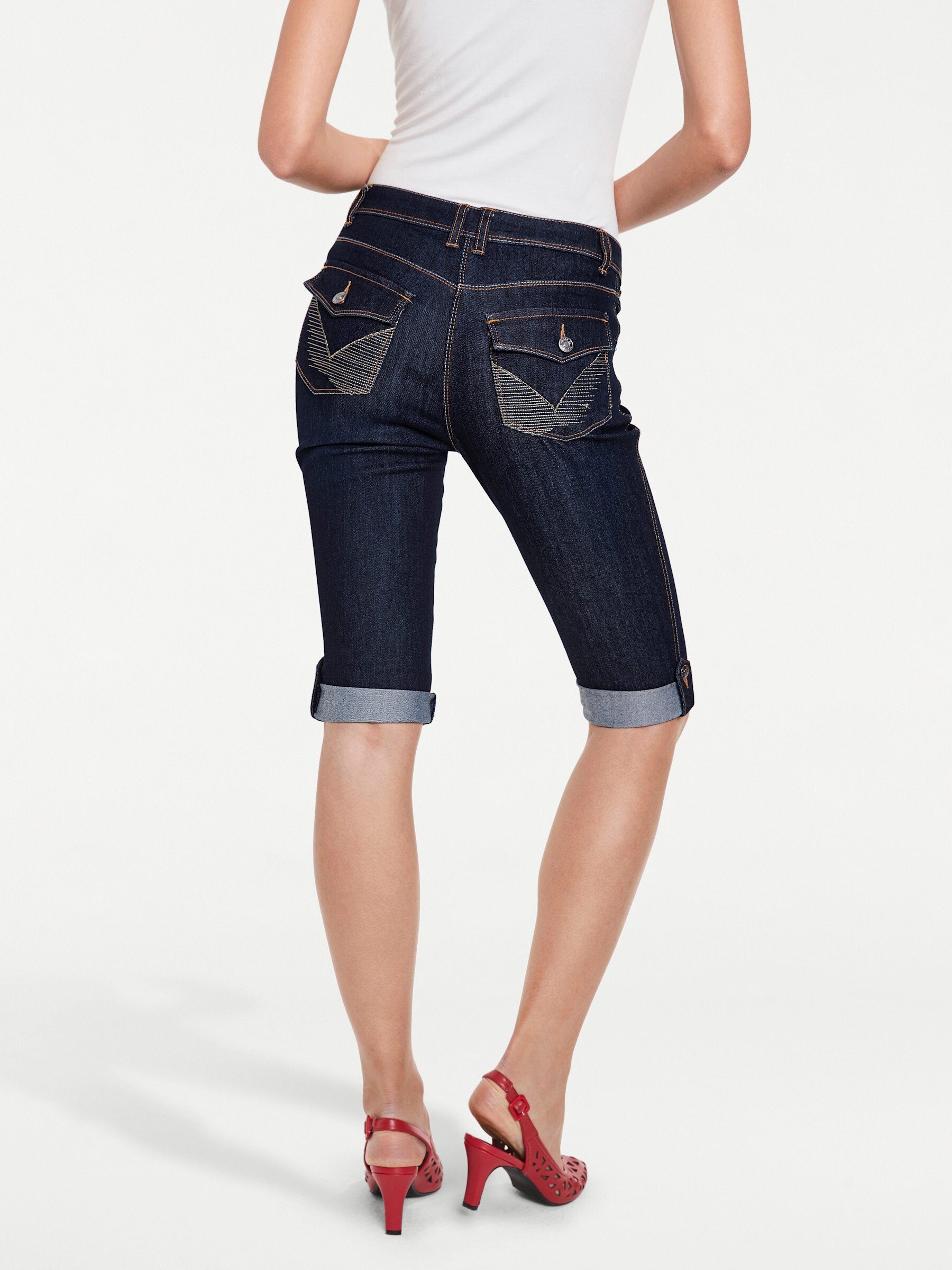 dark Jeans heine used Bequeme