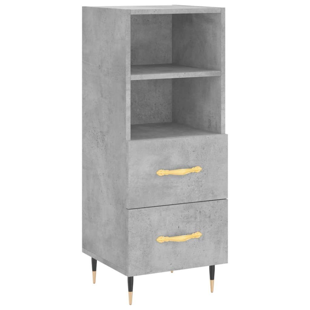 vidaXL Sideboard Sideboard Betongrau 34,5x34x90 cm günstig online kaufen