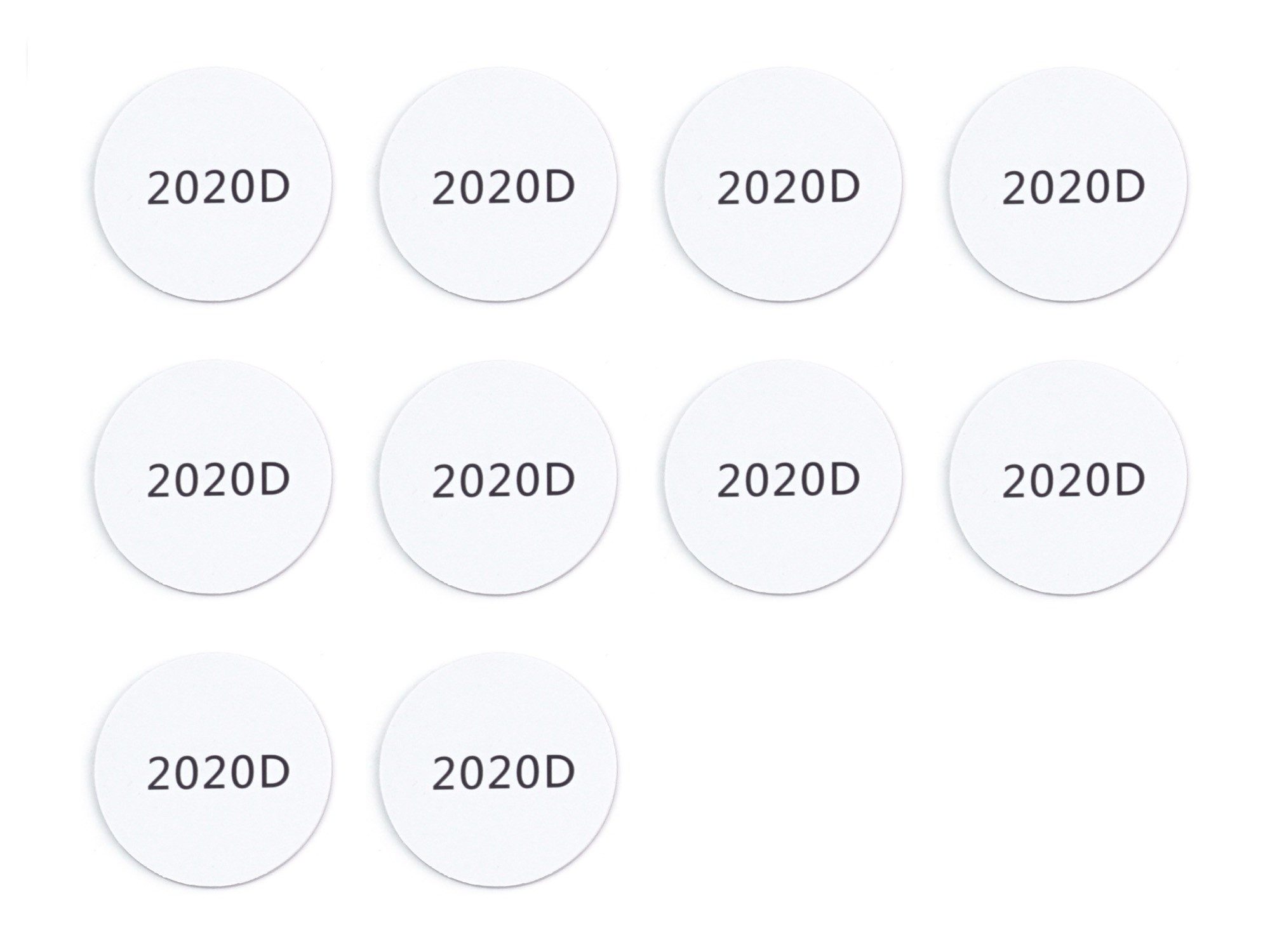 Sensor RFID / NFC Tags, Ntag215, 25mm, weiß, 10 Stück