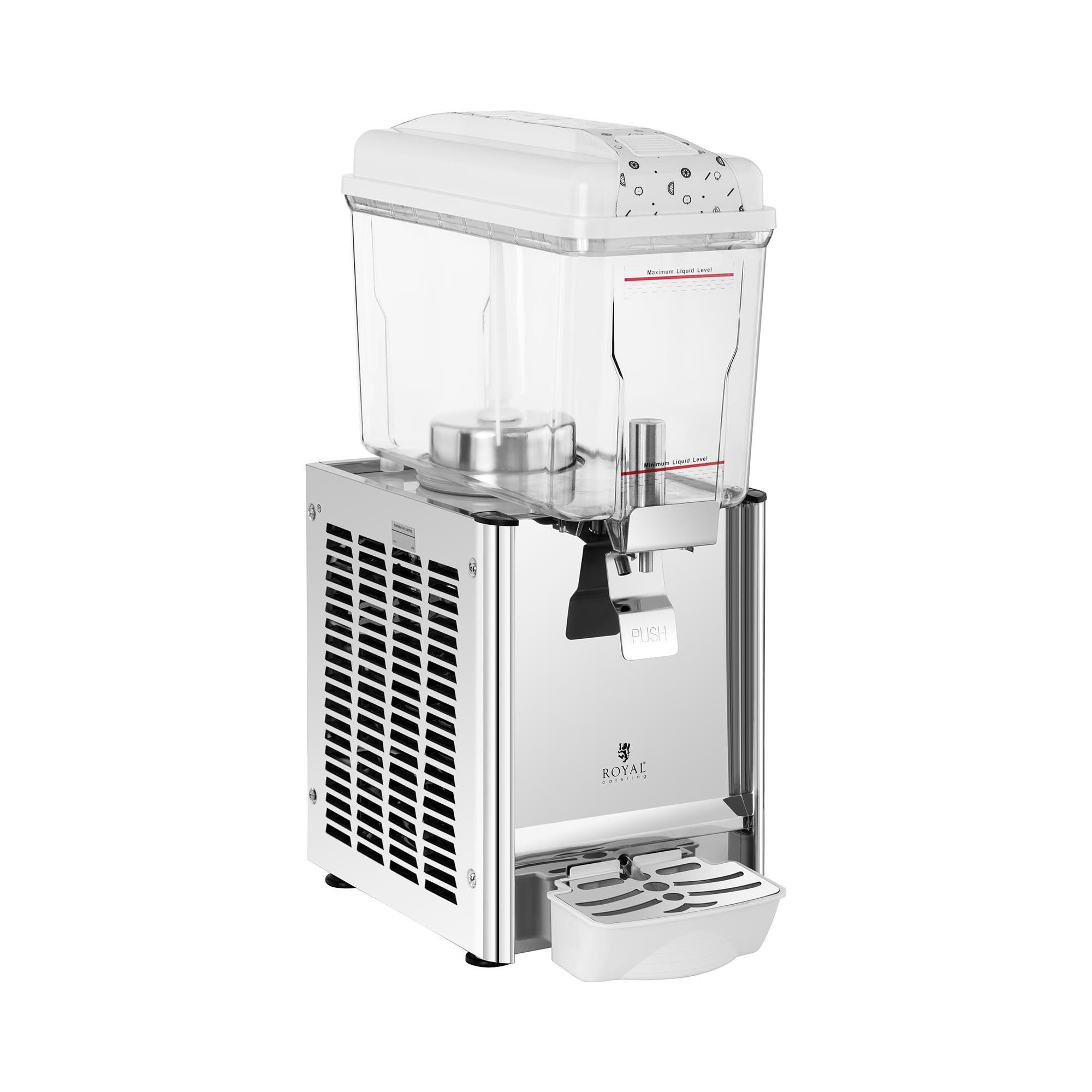 Royal Catering Getränkespender 12 L Saftspender Getränke Dispenser gekühlt Zapfhahn Gastro, verschiedene Größen