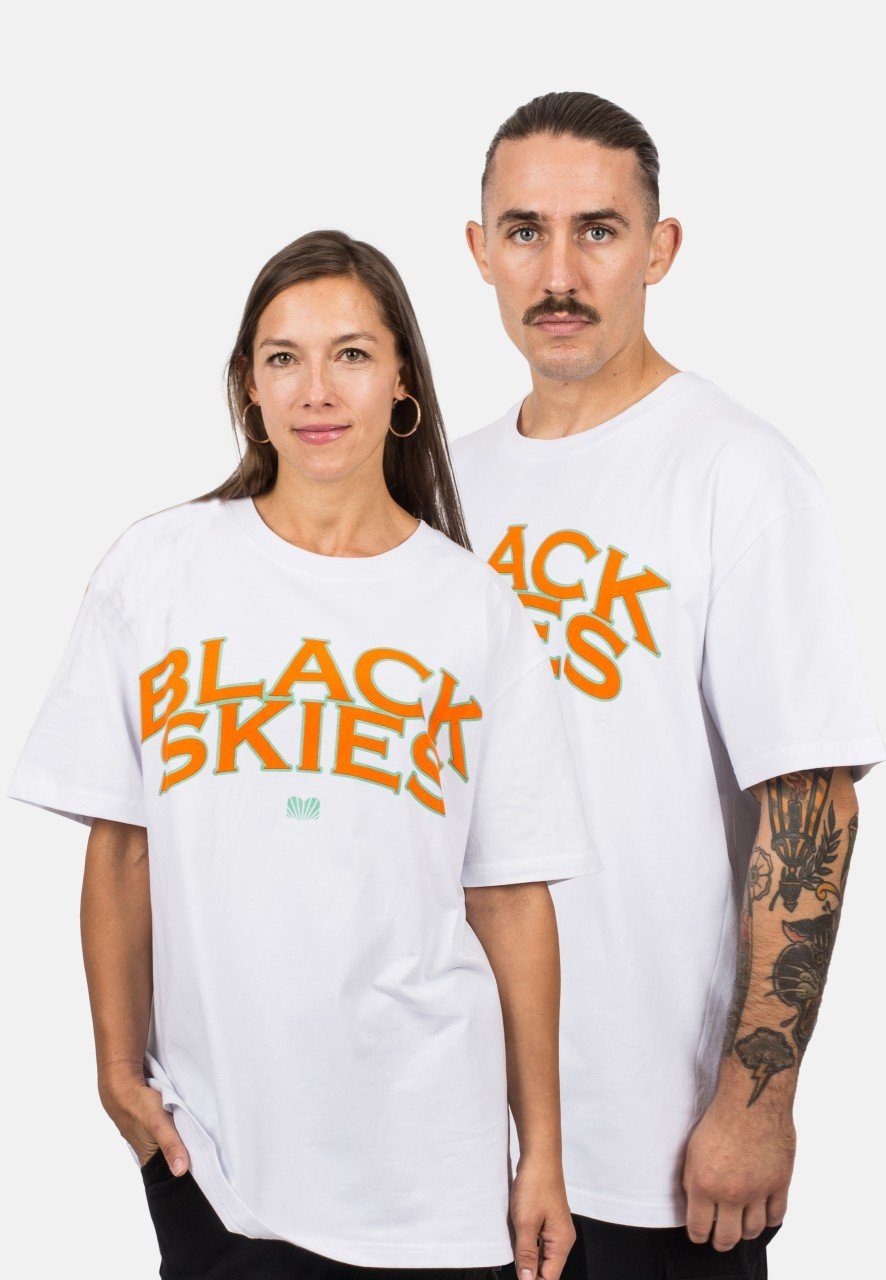 Blackskies T-Shirt Oversized Team T-Shirt - Orange-Mint X-Large