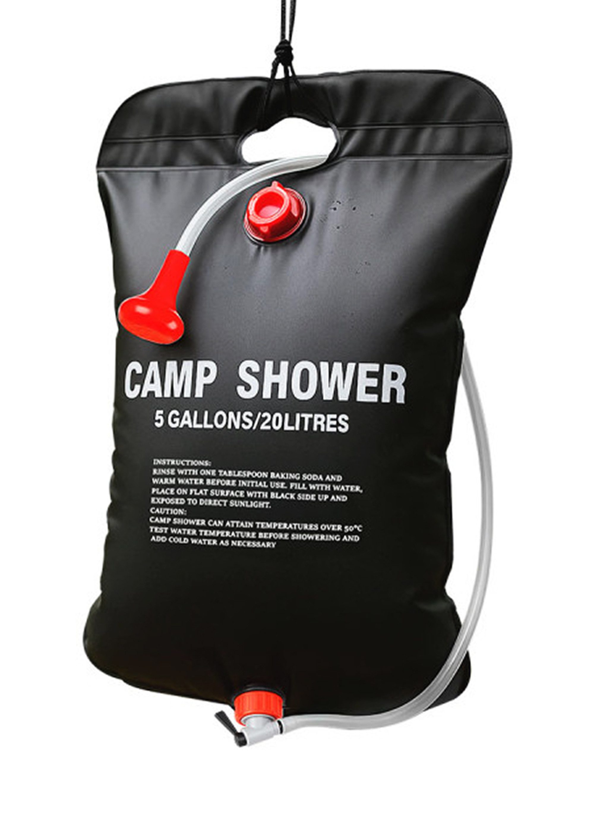 Arte Regal Solardusche SOLAR CAMPINGDUSCHE 20L mit Duschkopf Solardusche Solarbetrieben 69, Gartendusche Reisedusche Camping Dusche Reise Garten Outdoor