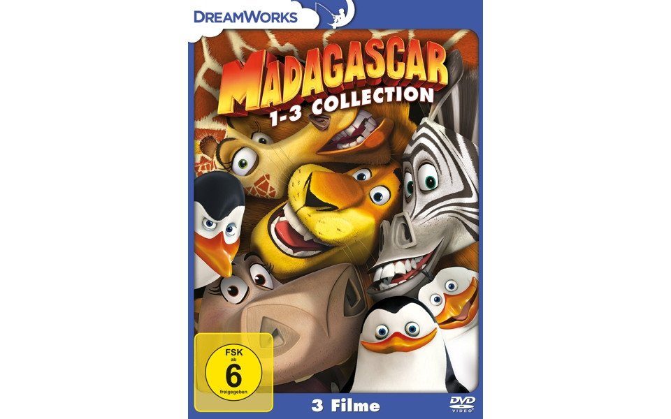 DVD Madagascar 1-3