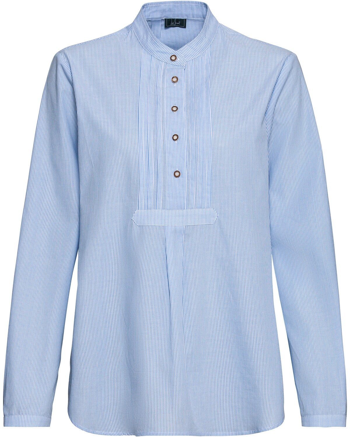 Luis Steindl Hemdbluse Gestreifte Schlupfbluse mit Biesen günstig online kaufen