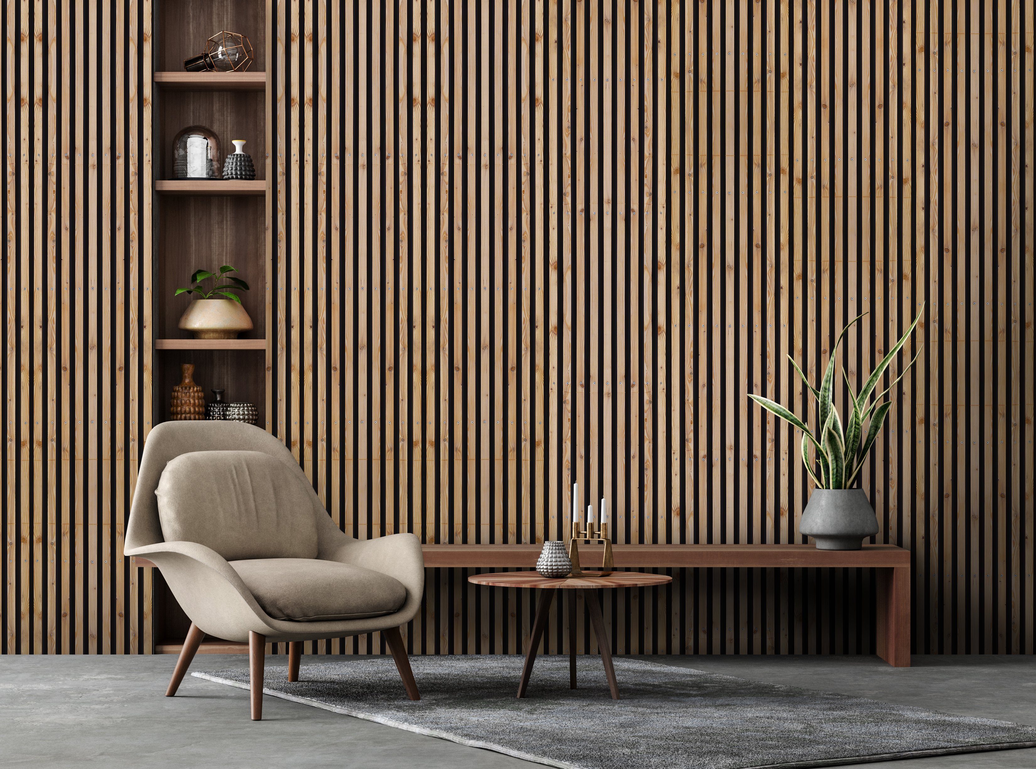 Wallarena Vliestapete Holz Holzoptik Holztapete Holzpaneele 3D Tapete 10m x günstig online kaufen