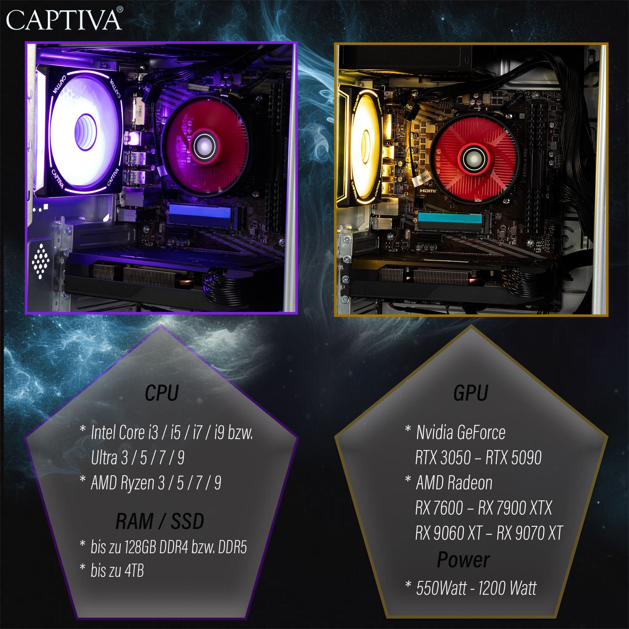 CAPTIVA Power Starter R80-021 TFT Bundle Business-PC-Komplettsystem (68,6", AMD Ryzen 7 Ryzen 7 5700G, Radeon Graphics, 16 GB RAM, 1000 GB SSD)