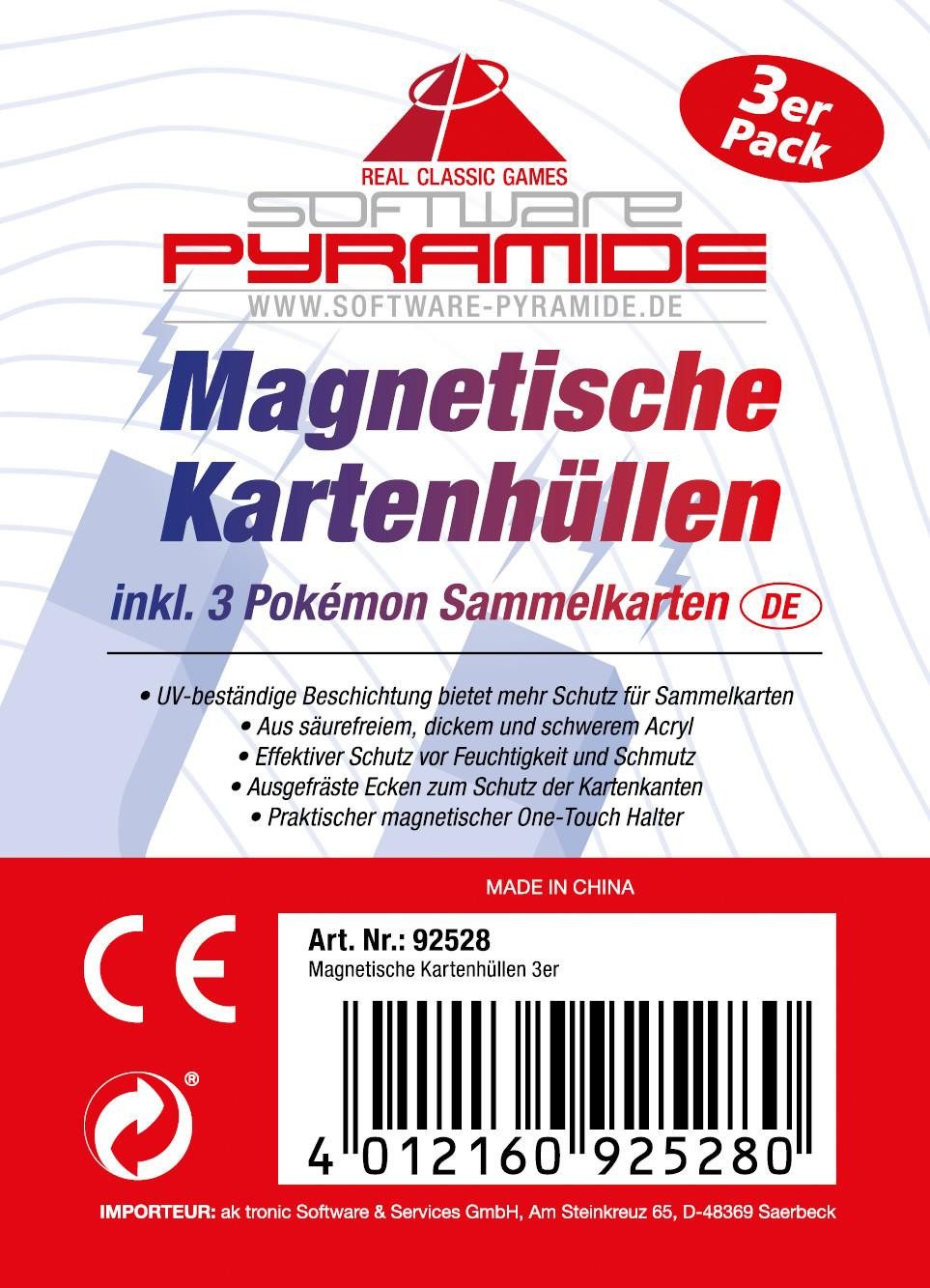 Software Pyramide Schutz-Set Software Pyramide Kartenhüllen 3er Set inkl. Pokemon