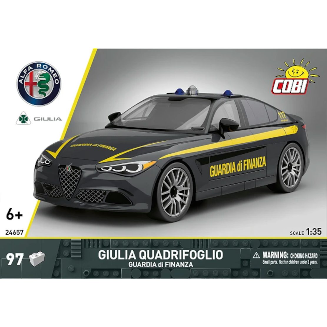 COBI Spiel COBI Alfa Romeo Giulia Guardia di Finanza, 97 Teile (24657)