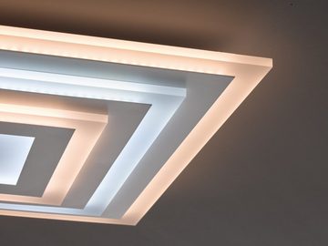 FISCHER & HONSEL LED Deckenleuchte Gorden, Dimmfunktion, Farbsteuerung, LED fest integriert, Farbwechsler, Farbtemperaturregelung ermöglicht Lichtstimmungen zwischen 2700+6500K