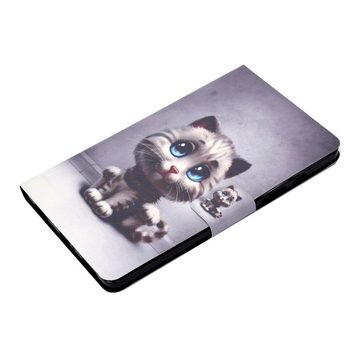 Wigento Tablet-Hülle Für Samsung Galaxy Tab A7 T500 / T505 2020 Motiv 59 Tasche Kunst Leder Hülle Etuis