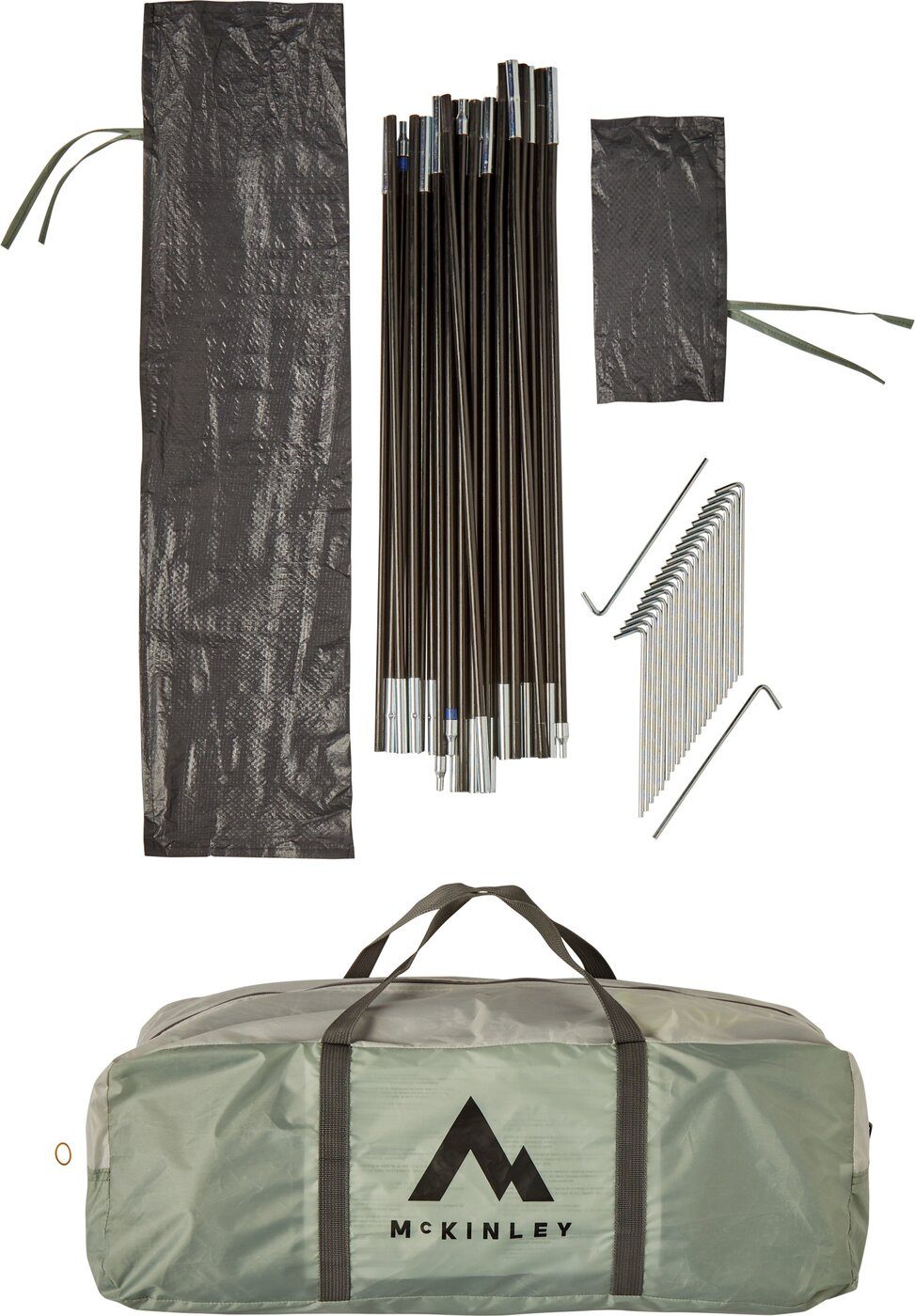 McKINLEY Igluzelt Familien-Zelt FAM 10.4 I GREY LIGHT/GREEN SMO