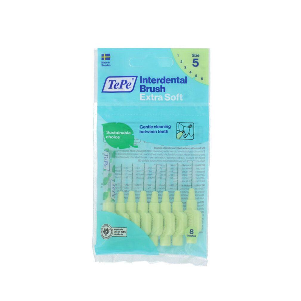 TePe Interdentalbürsten Interdentalbürste Extra Soft Grün ISO Gr. 5